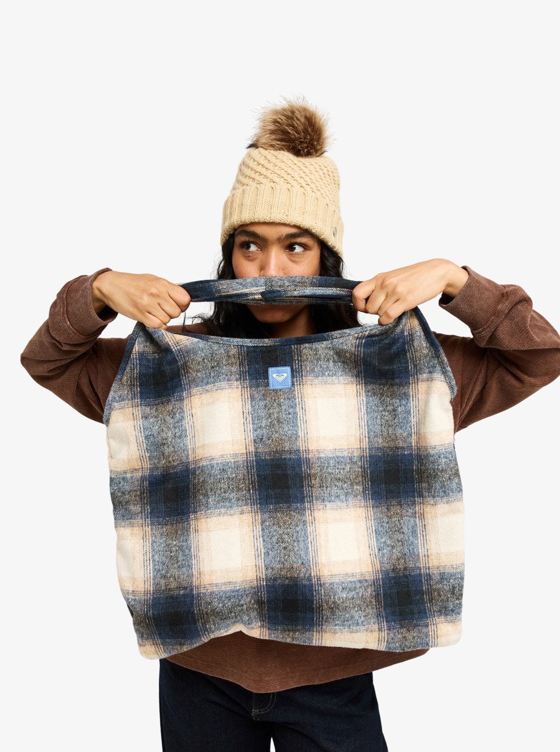 Roxy Schultertasche »SUNDAZED FLANNEL TOTE« aus Polyester