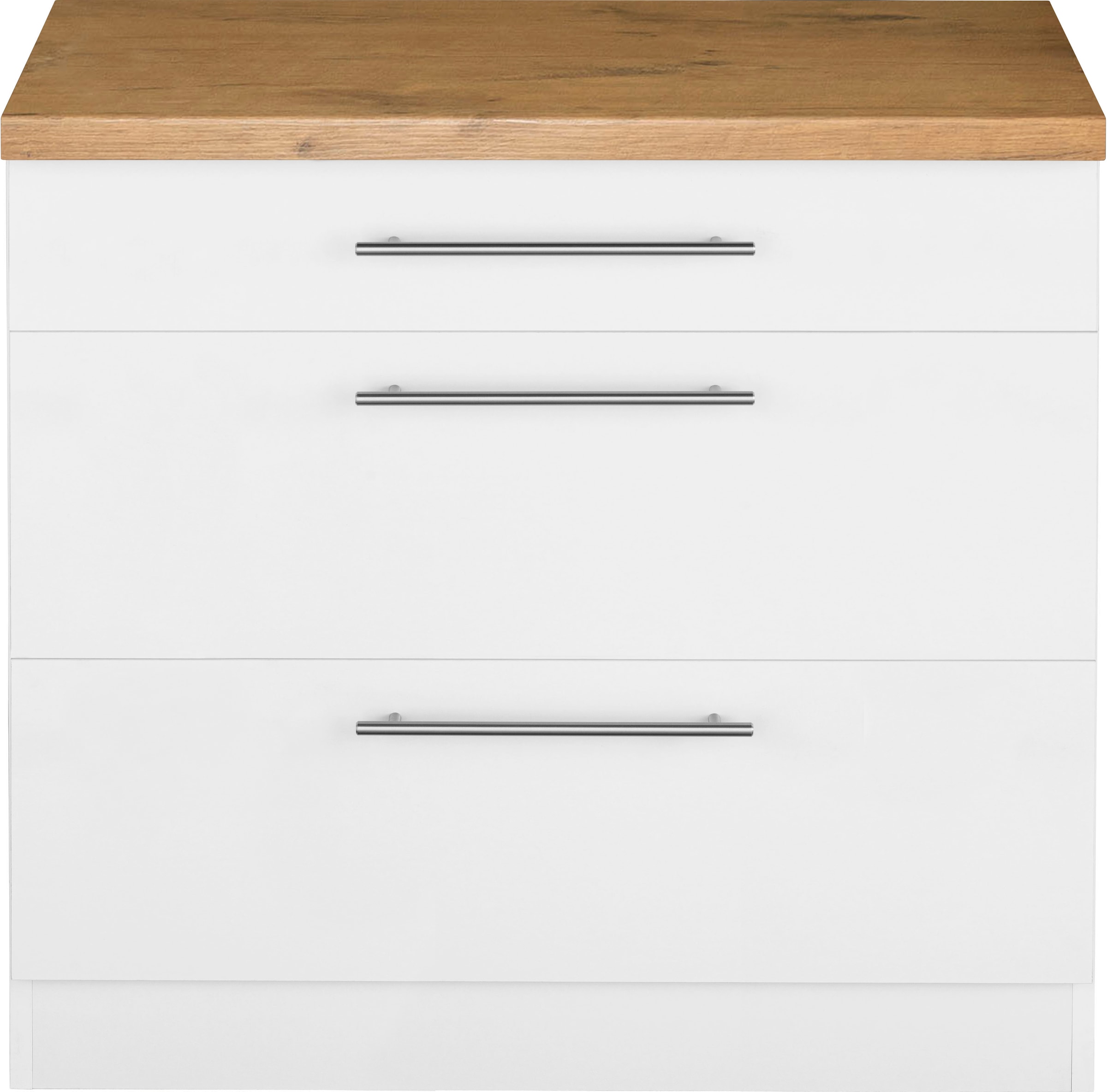 wiho Küchen Unterschrank »Unna«, 90 cm breit, mit 2 großen Auszügen