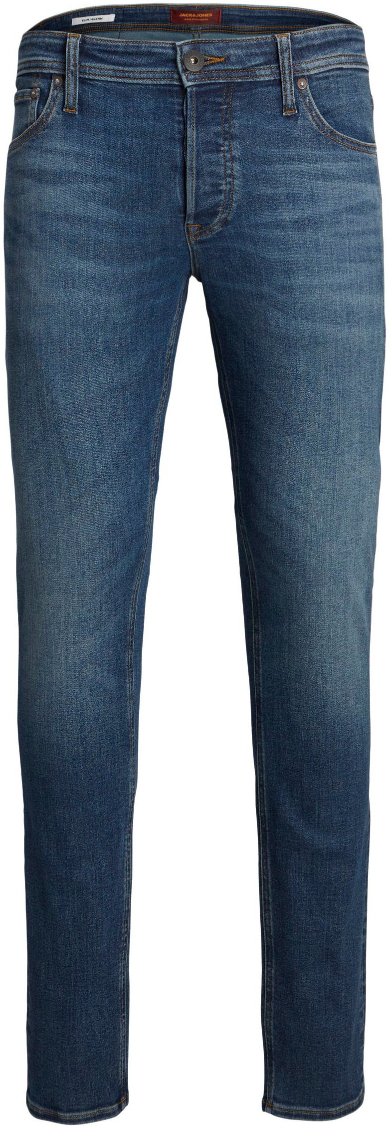 Jack & Jones Slim-fit-Jeans »JJIGLENN Slim-Fit mit Stretch und praktischer 5-Pocket-Form«, mit Abriebeffekten