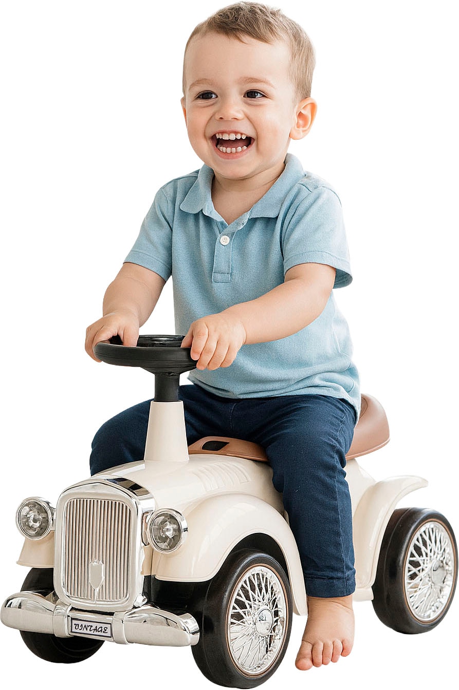 Jamara Rutscherauto »Classic Car weiß« mit Flüsterreifen