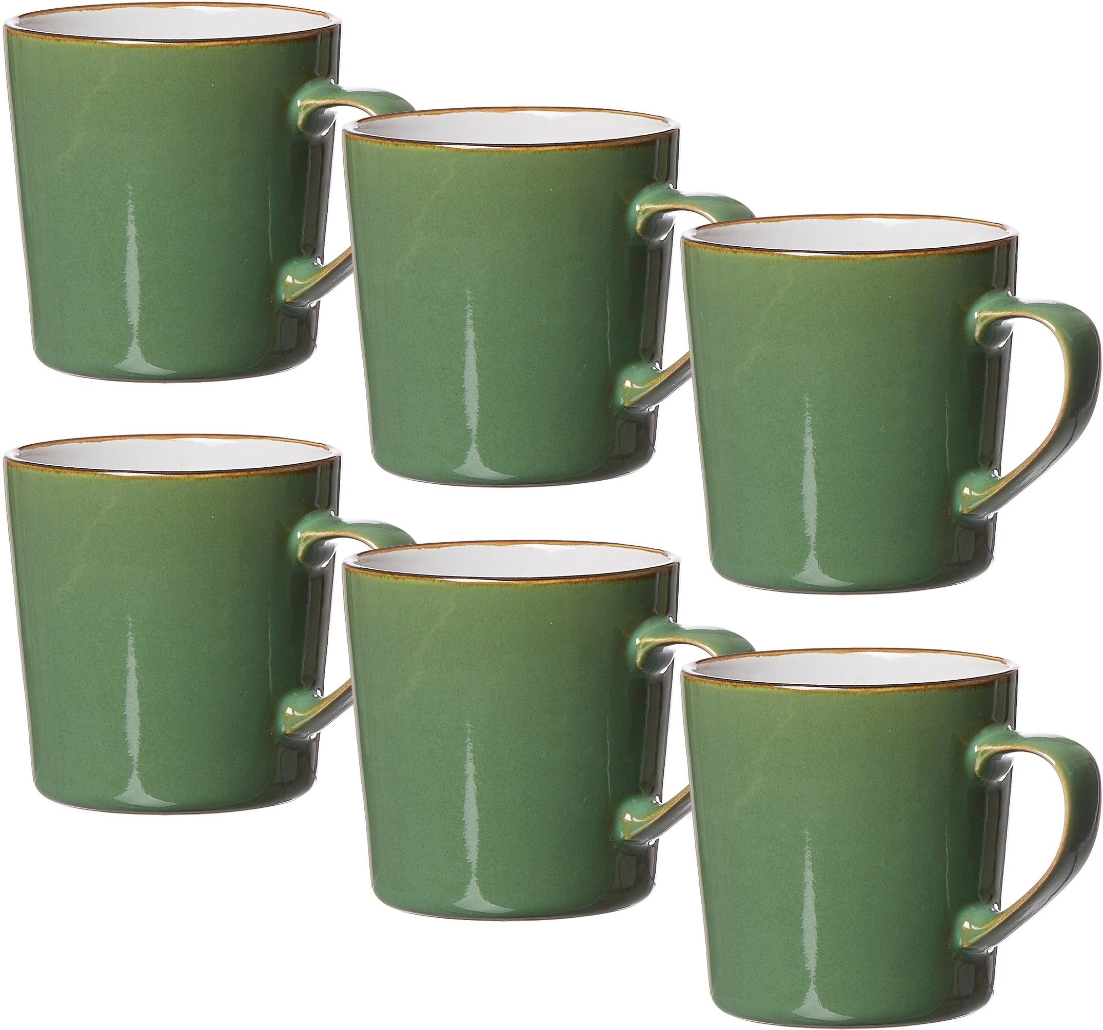 Ritzenhoff & Breker Becher »Kaffeebecher-Set Visby 6tlg, Weiß«, (Set, 6 tlg., Das Set besteht aus 6 Kaffeebechern), 6-teilig