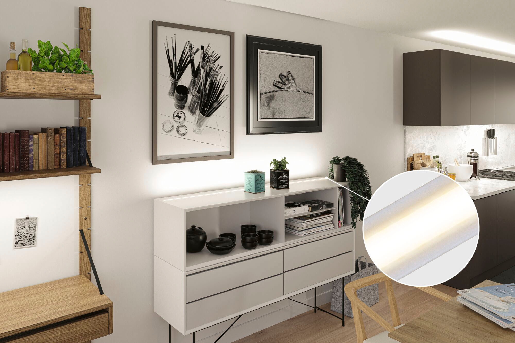 Paulmann LED-Streifen »SimpLED Full-Line COB Basisset 1,5m Warmweiß 7W 750lm 3000K«, 1 St.-flammig