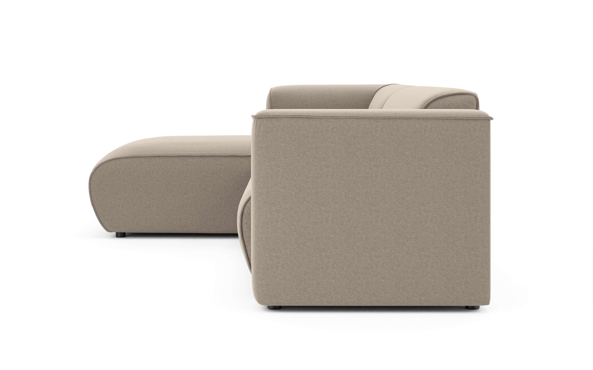Home affaire Ecksofa »GENTON L-Form (257 cm), zeitlos & stilvolles Design,« Aufwendig gepolstert, in Cord, Chenille und Struktur