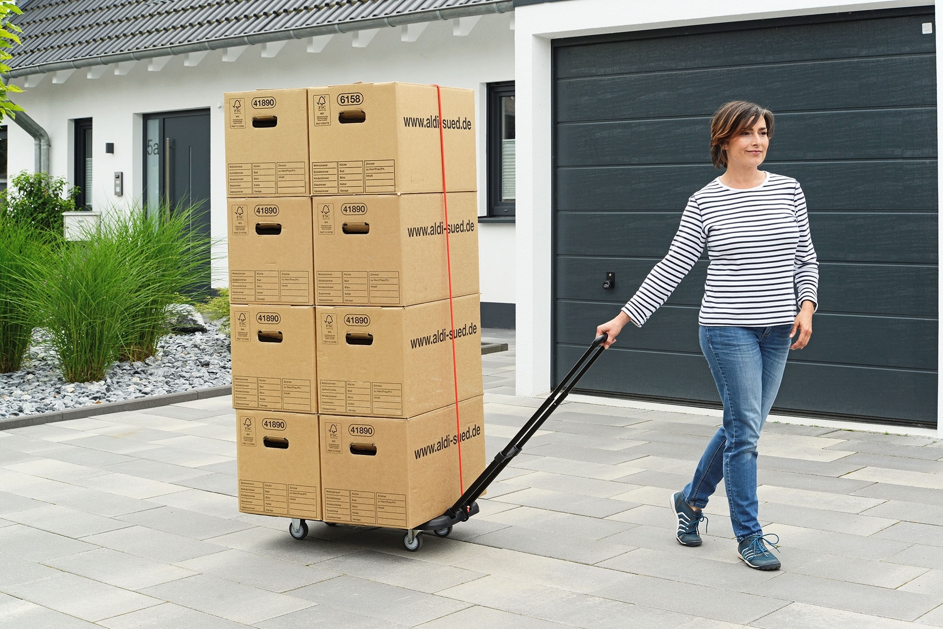 Maximex Transportwagen »Transport-Profi«, Sackkarre mit ausziehbarer Ladefläche, belastbar bis 150 kg