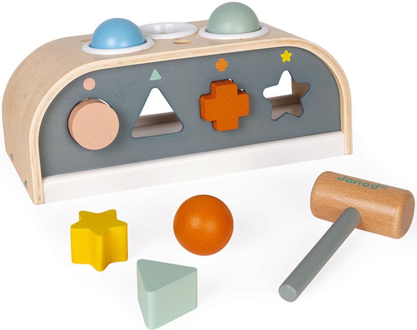 Janod Lernspielzeug »Sweet Cocoon -Schlag- & Sortierspiel TapTap«