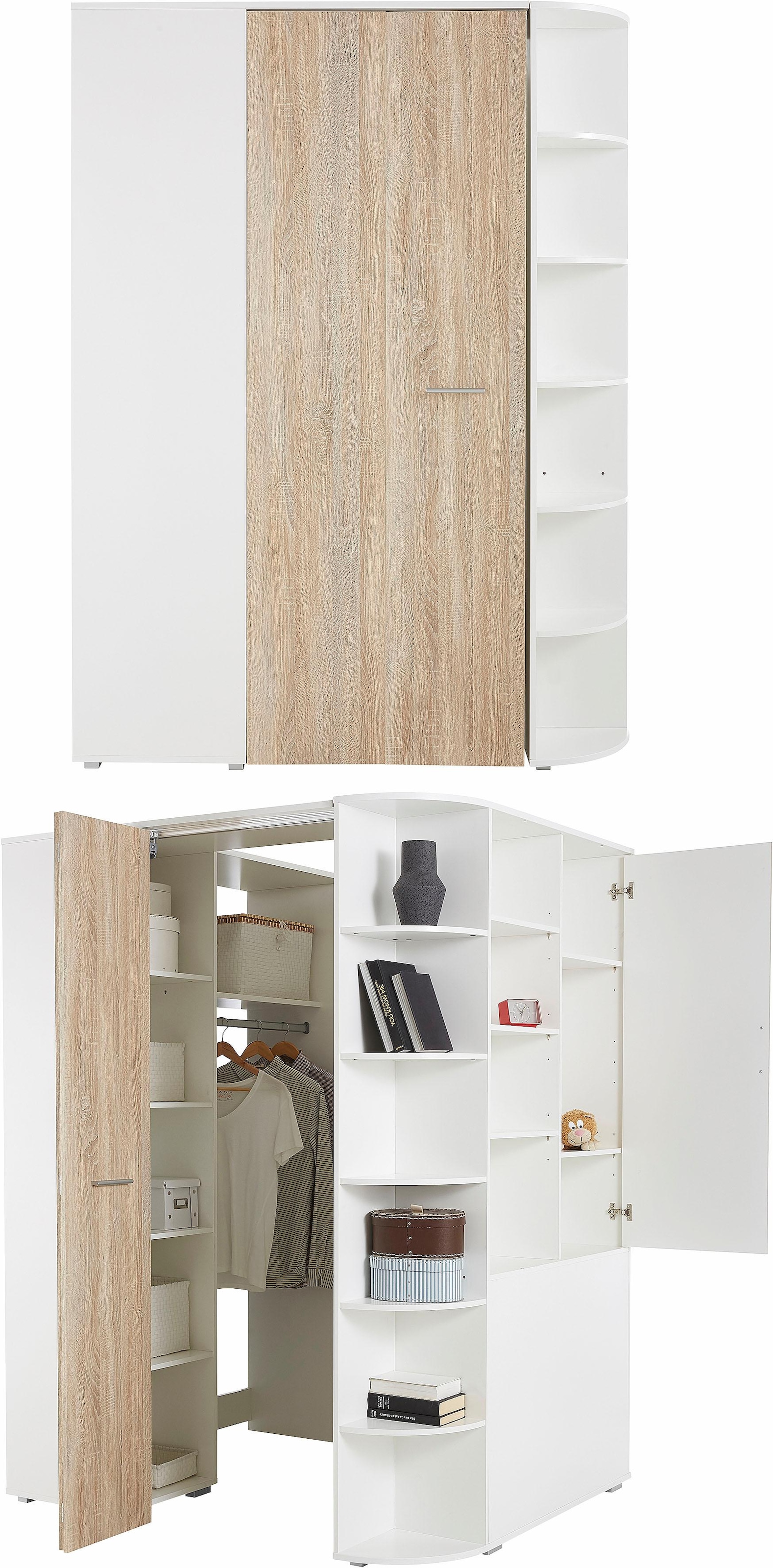 Wimex Jugendzimmer-Set »Joker Kleiderschrank mit Garderobe, Bett und Stauraumschubladen«, (Set, 4 tlg.)