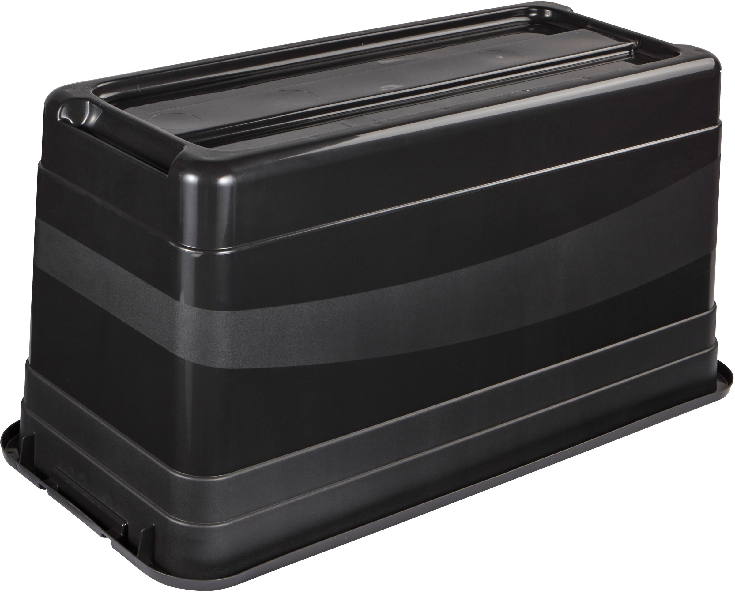 keeeper Transportbehälter »eckhart, 4er Set Transporbox, 83 L, 79,5 x 39,5 x 40 cm« 39,5 cm breit 40 cm hoch 79,5 cm lang Set, 4 Stk. tlg. seitl. Clips, Griffe am Boden, stoßfeste Seitenwände, robuster Deckel