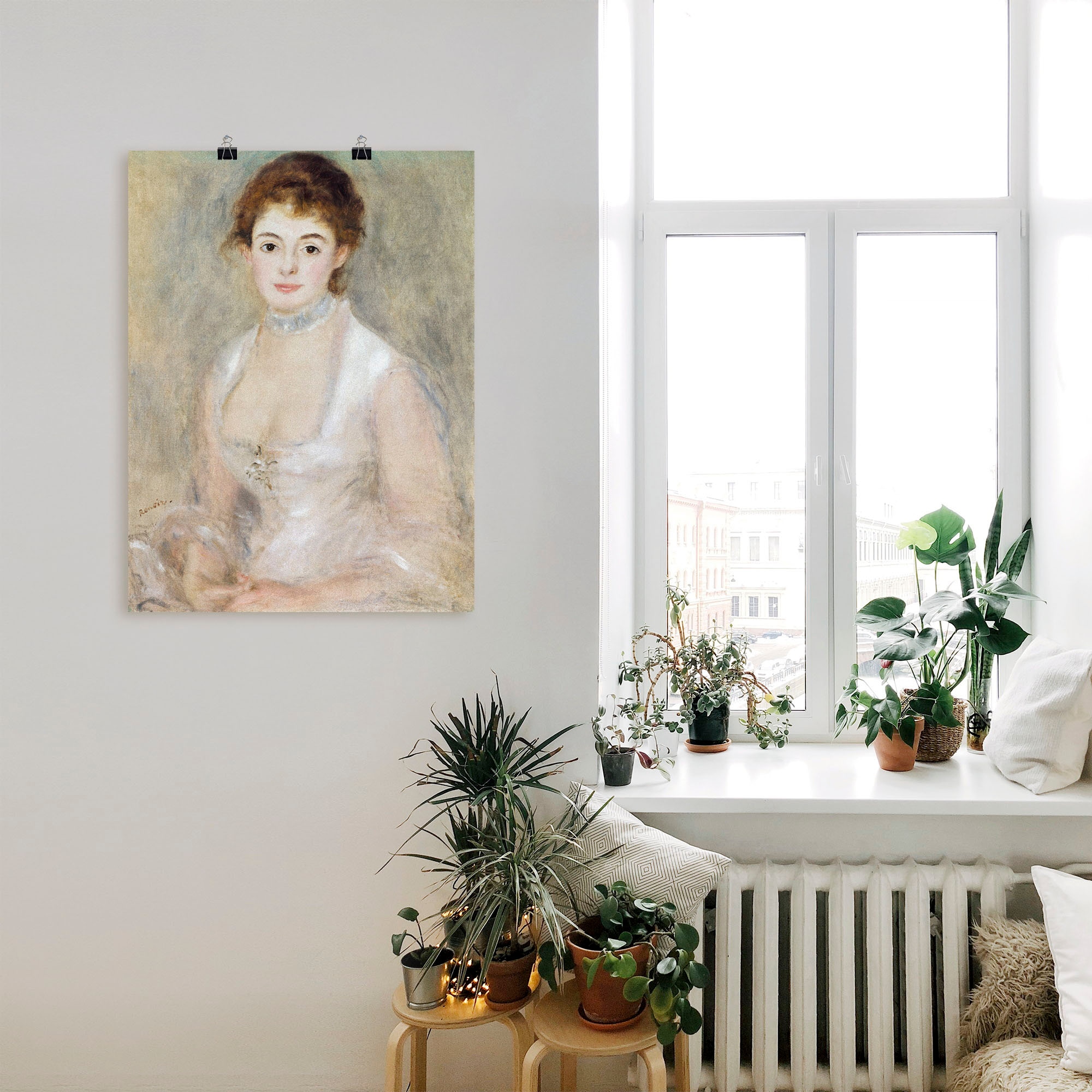 Artland Kunstdruck »Bildnis der Madame Heriot.«, Frau, (1 St.), als Leinwandbild, Wandaufkleber oder Poster in versch. Größen