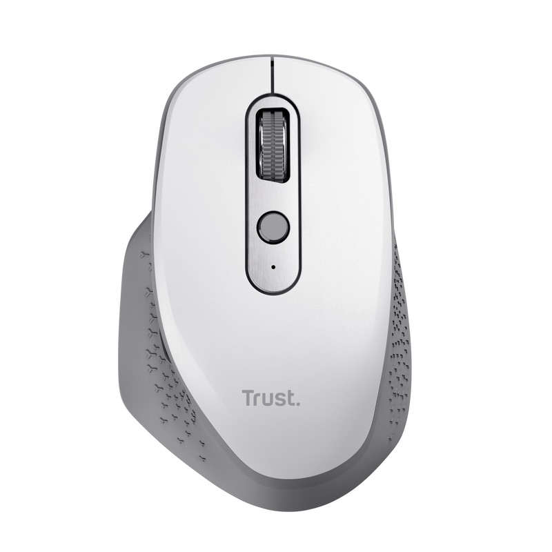 Trust Maus »OZAA RECHARGEABLE MOUSE WHITE«, RF Wireless, Teflon Gleitpads ➥  3 Jahre XXL Garantie