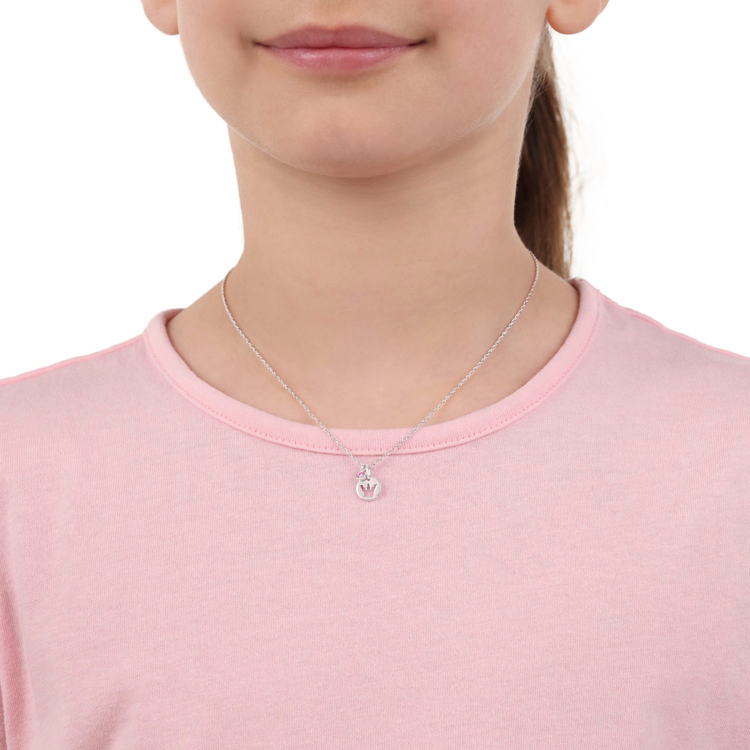 Prinzessin Lillifee Kette mit Anhänger »Krone-Motiv, 2038744«, mit Zirkonia (synth.)