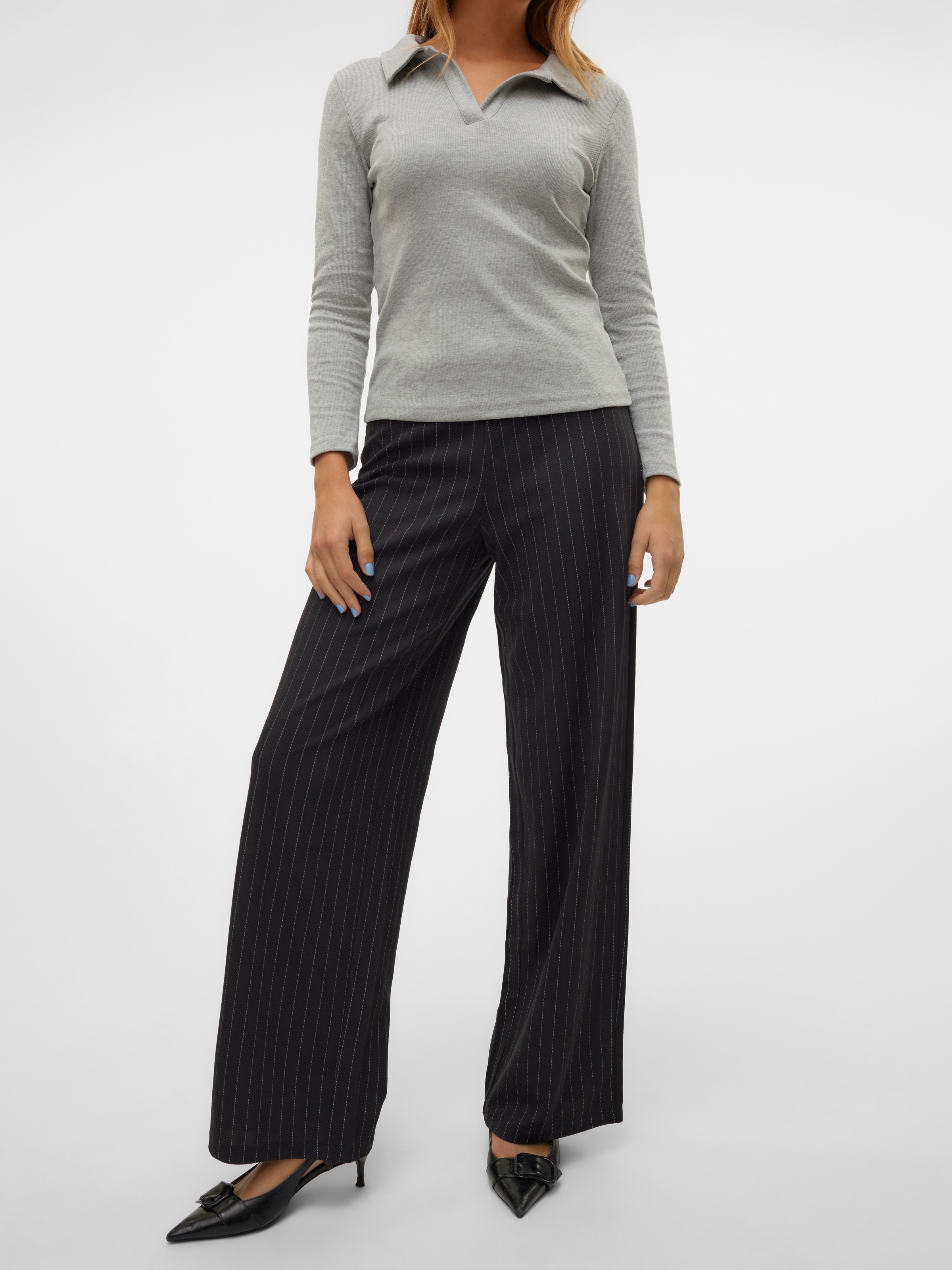Vero Moda Schlupfhose »VMBERLIN MY MW WIDE PRINT PANT NOOS«