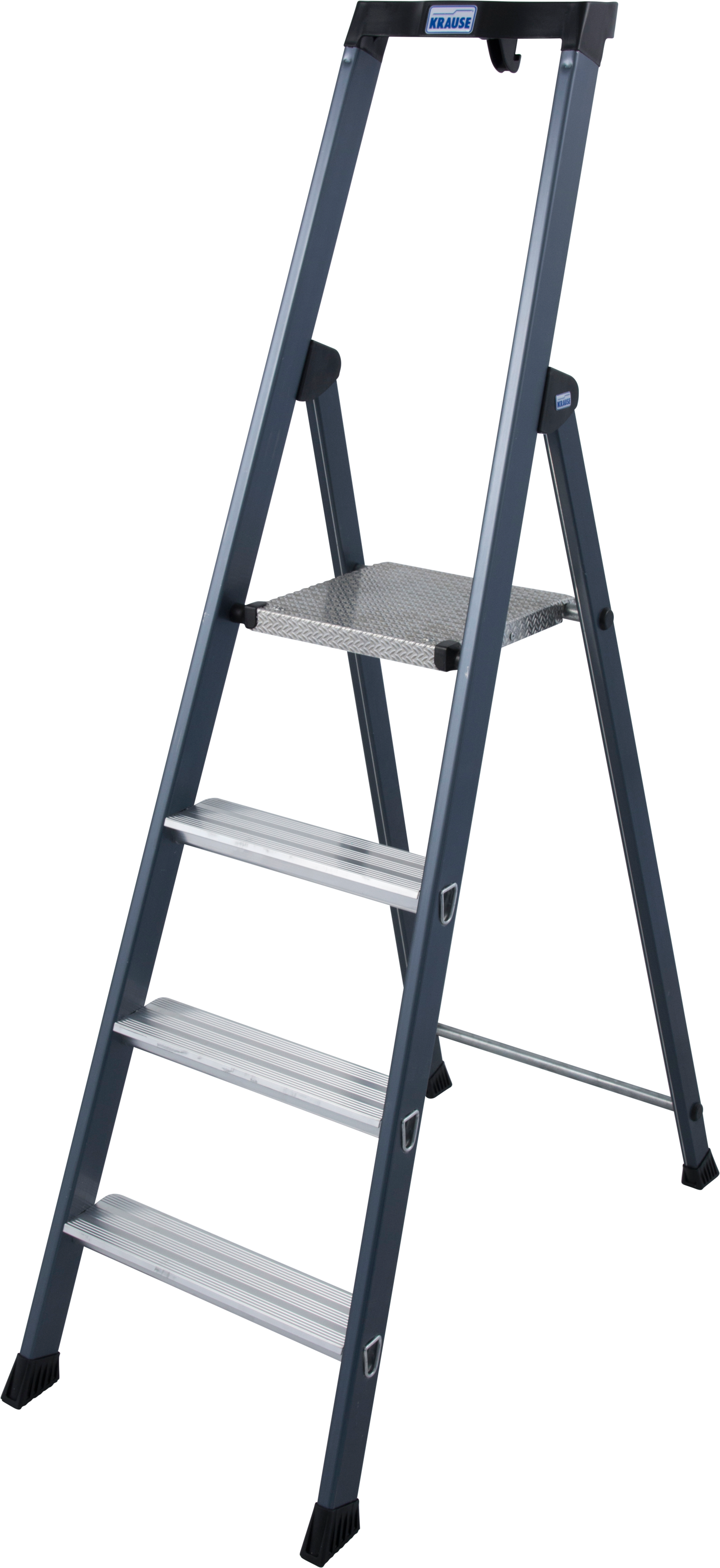 KRAUSE MONTO Stufen-Stehleiter SePro S eloxiert 4 Stufen