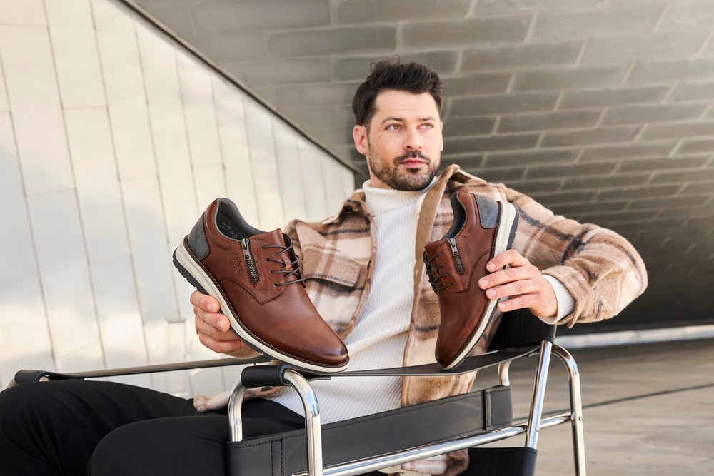 Rieker Schnürschuh  Festtagsschuh, Halbschuh, Business-Schnürer mit weicher Innensohle