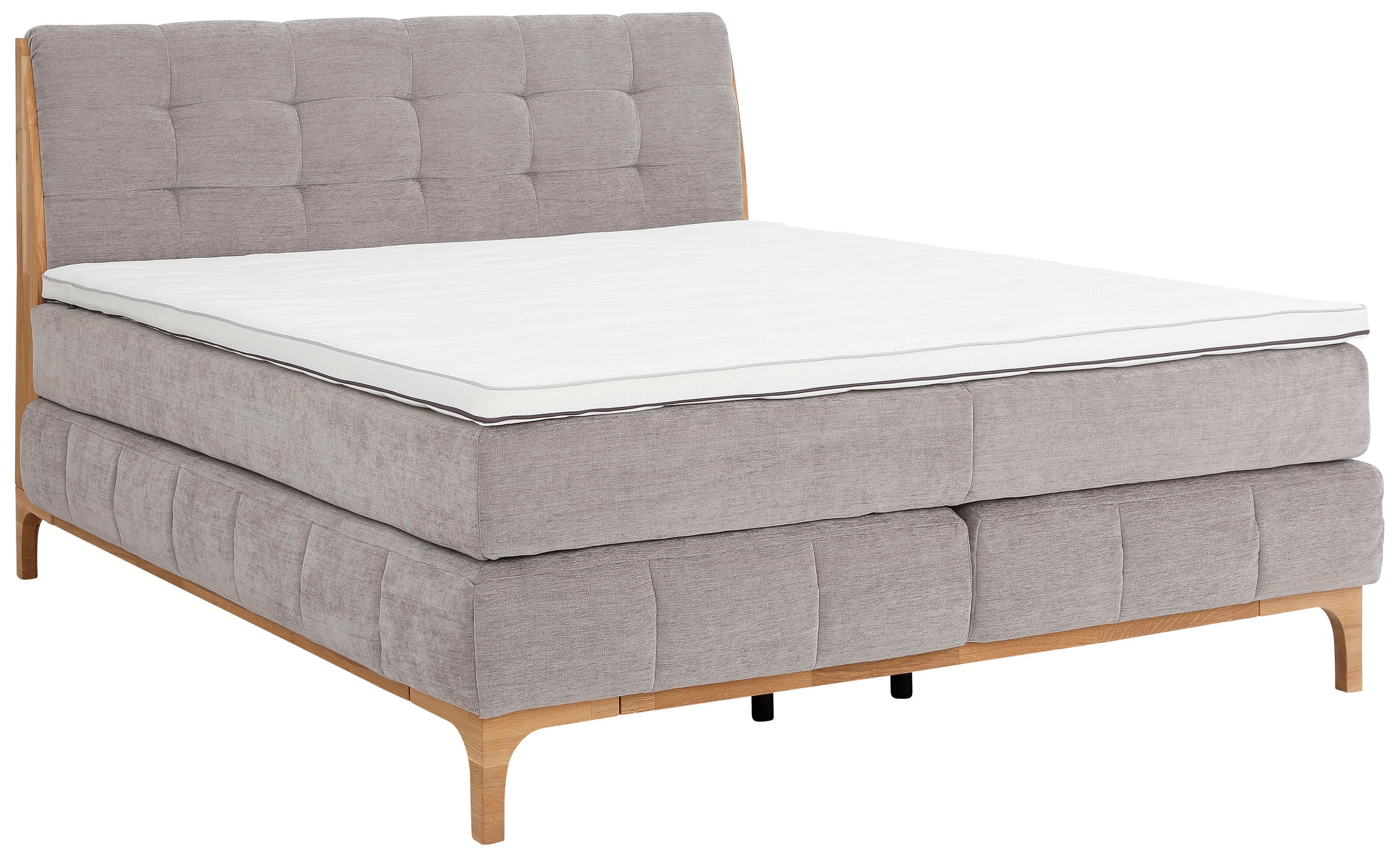 OTTO products Boxspringbett »Jelle«, (5 St.), zertifizierte, recycelte Bezugsstoffe, verschiedene Ausführungen