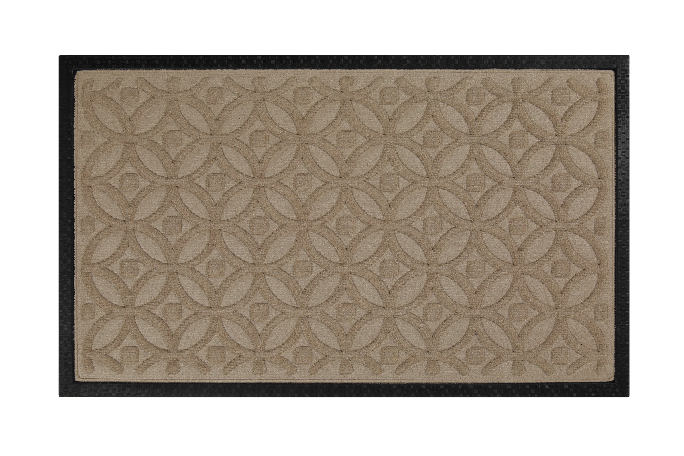 Wecon home Fußmatte »Midnight Mosaic« rechteckig 4 mm Höhe pflegeleicht, rutschfest, Ornamente, Innen & Außen, Schmutzfangmatte