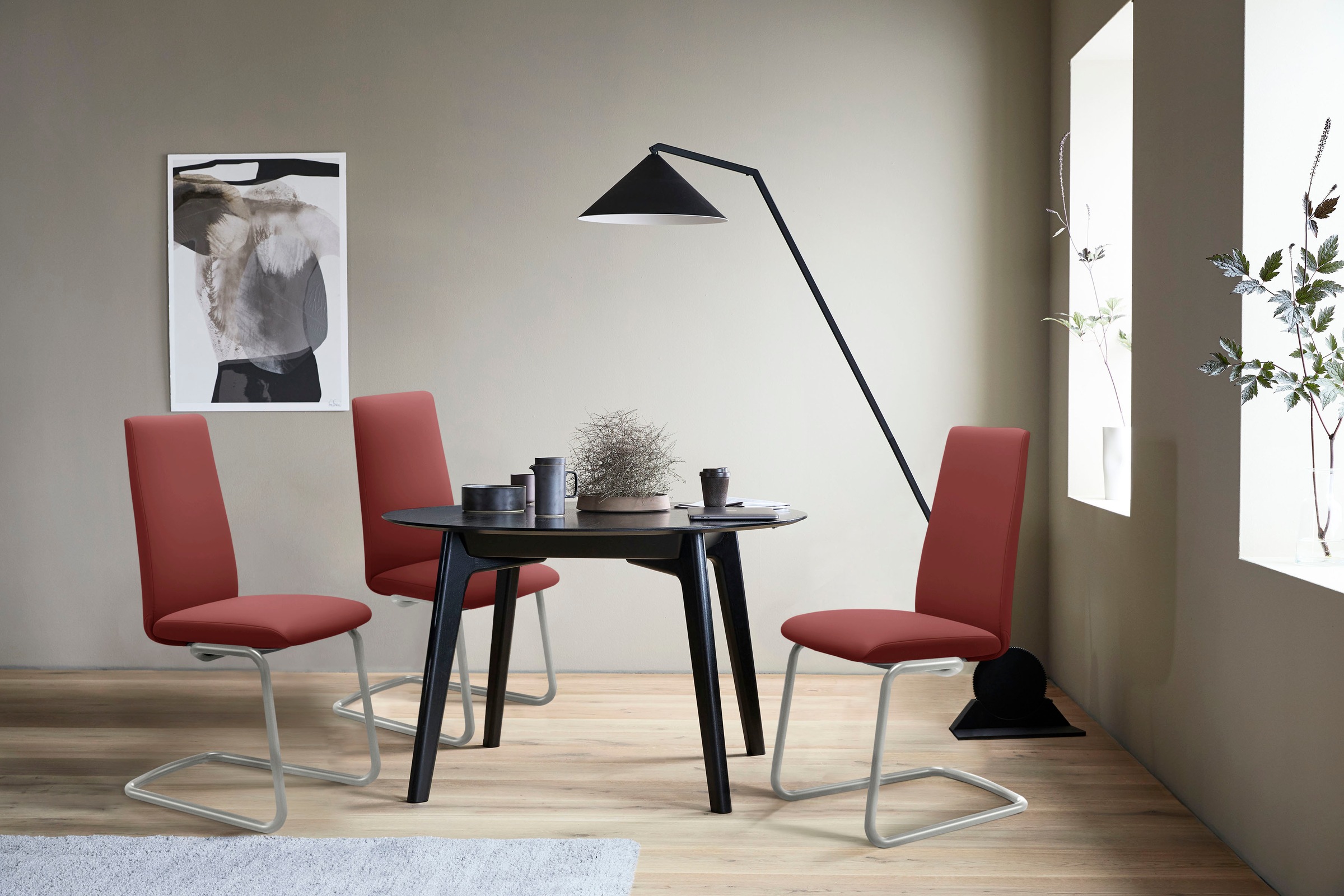 Stressless® Polsterstuhl »Laurel«, Leder PALOMA, High Back, Größe L, mit Beinen aus Stahl in Chrom glänzend