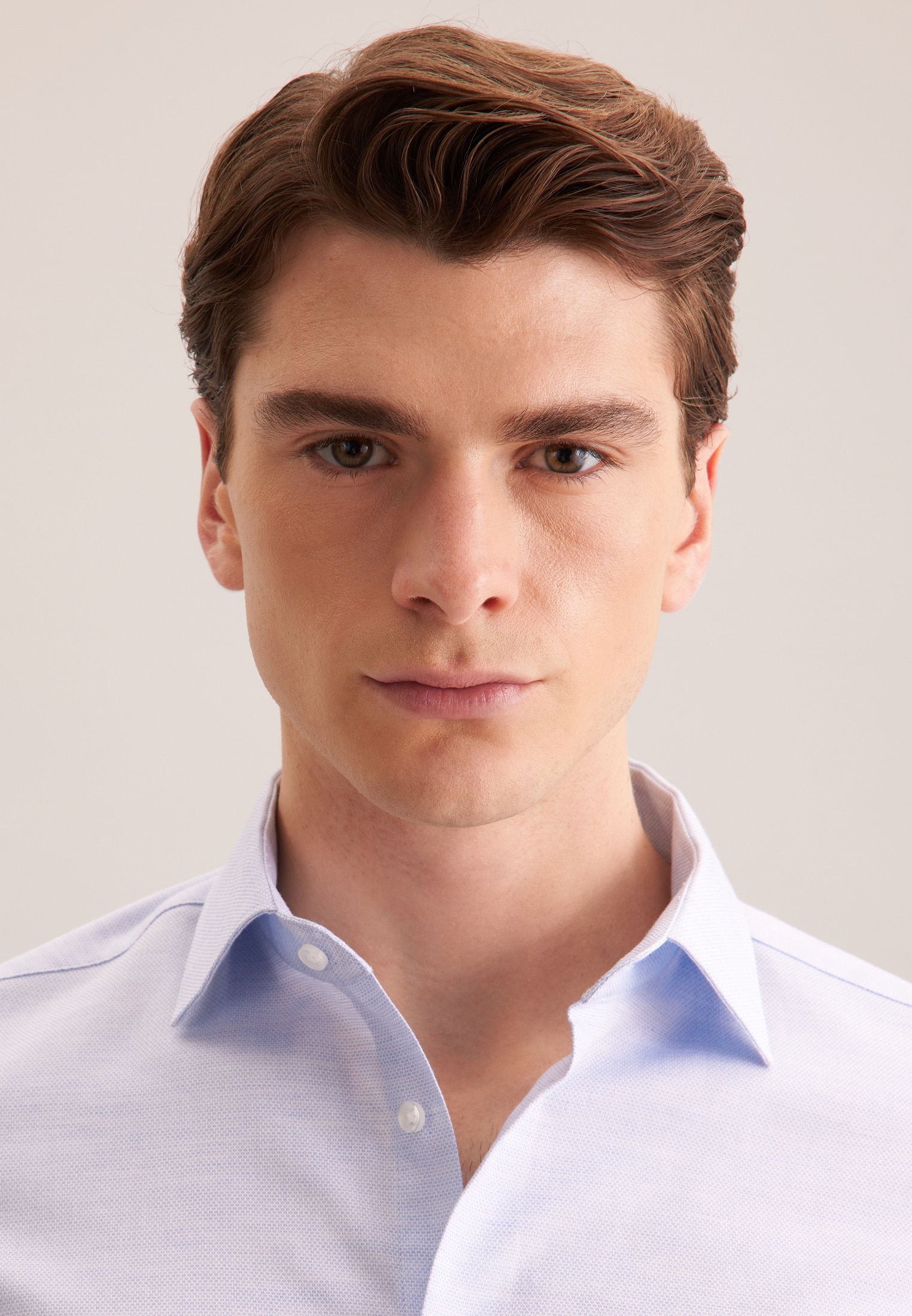 seidensticker Flanellhemd »Schwarze Rose« Shaped 1/1 Kentkragen Struktur