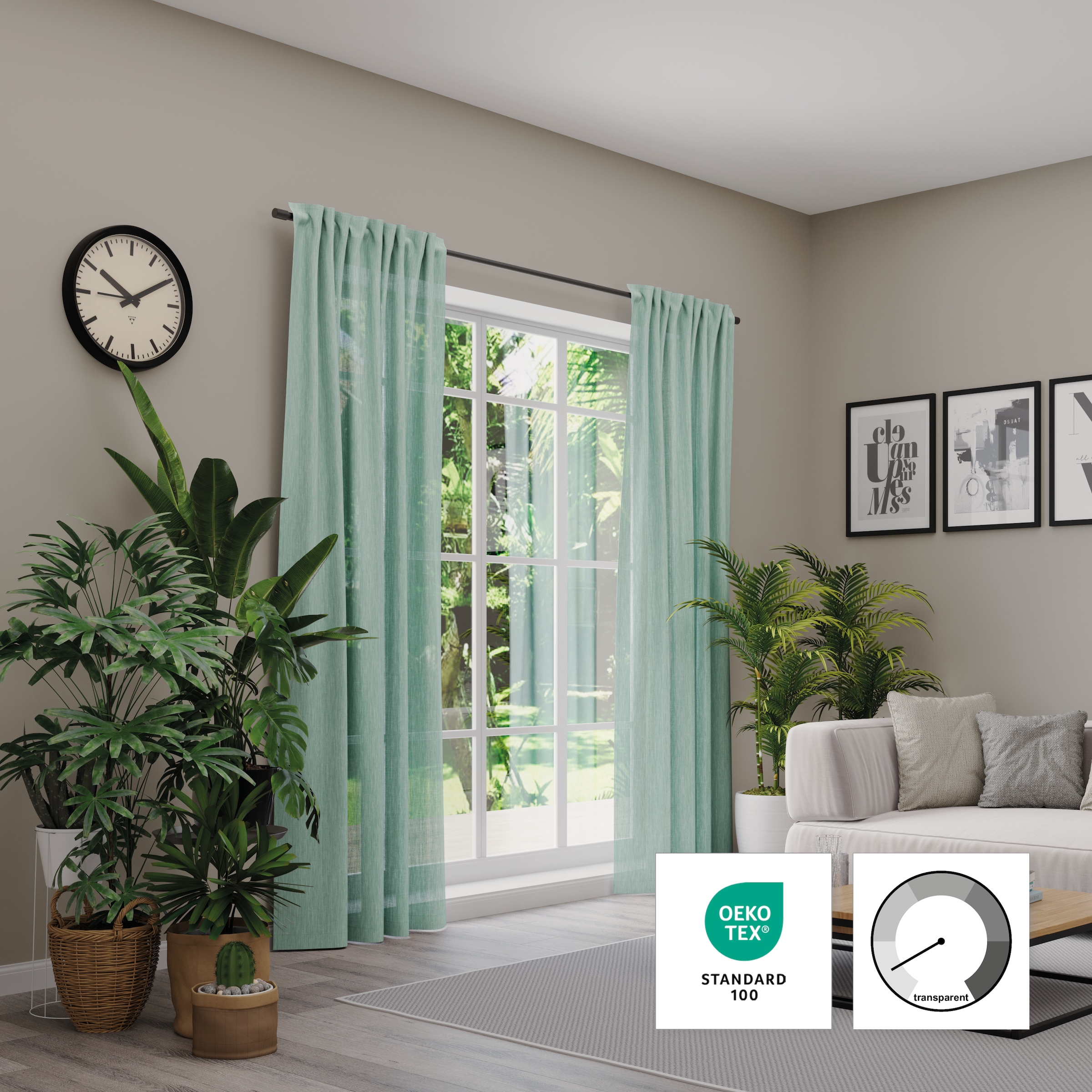 Neutex for you! Vorhang »Libre-ECO« Multifunktionsband 1 Stk. tlg. nach Maß