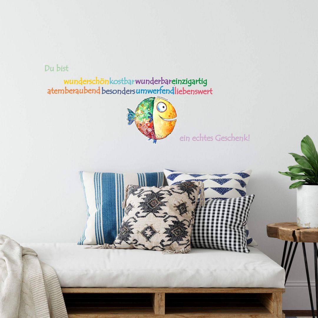 Wall-Art Wandtattoo »Lebensfreude Du bist wunderbar«, (1 St.) auf Rechnung  kaufen | Wandtattoos