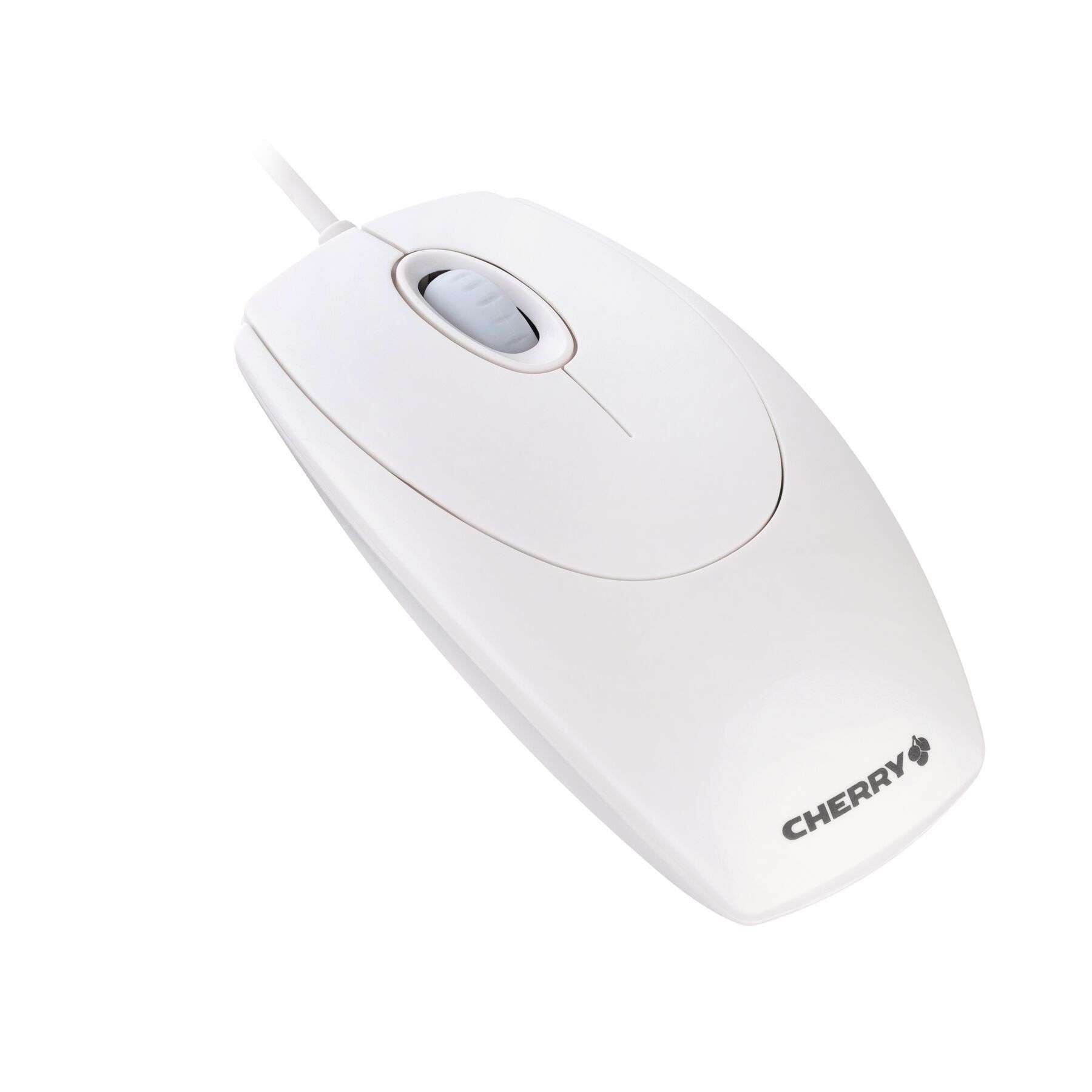 Cherry Maus »WHEELMOUSE OPTICAL Kabelgebundene Maus, Weiß Grau, PS2/USB«