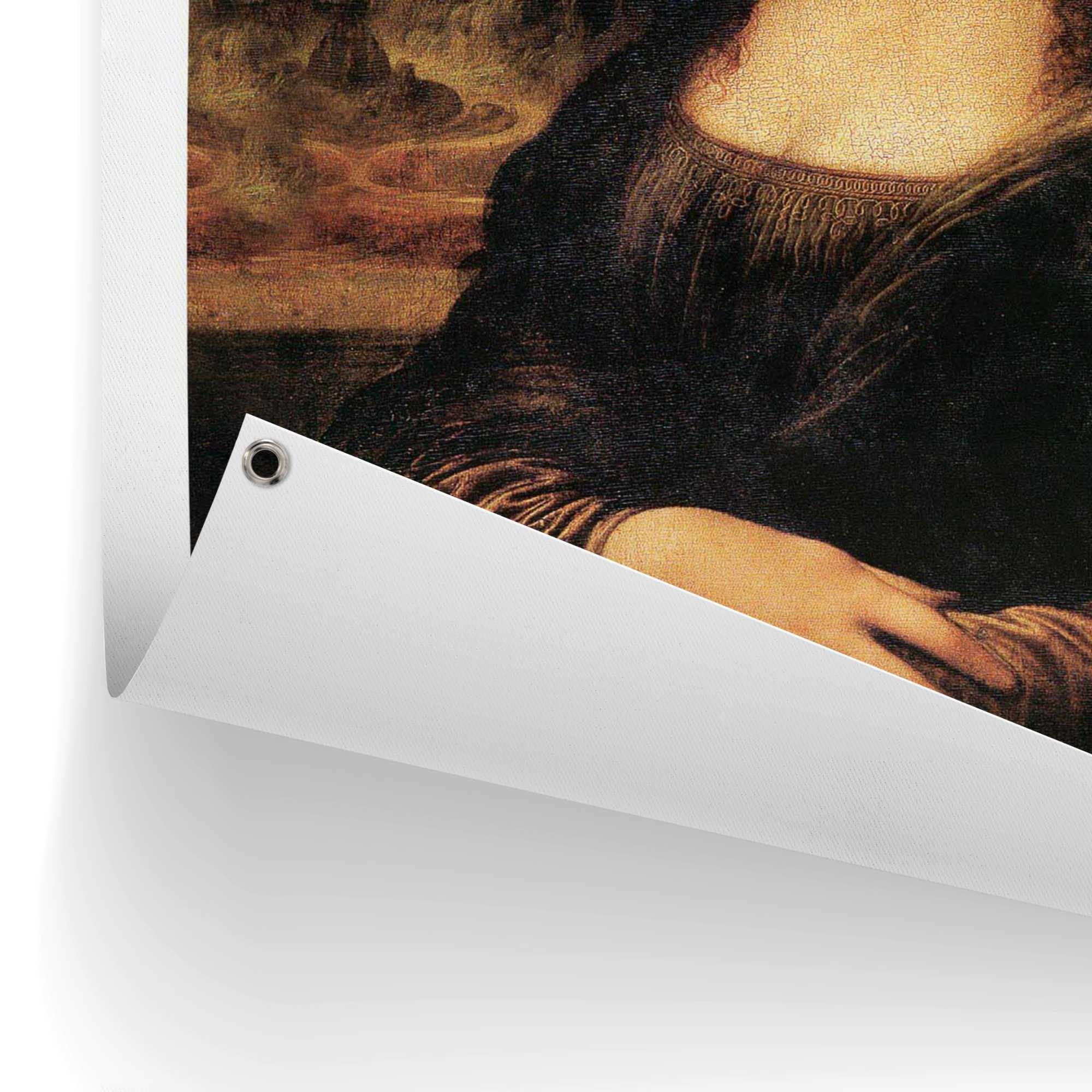 Reinders! Poster »Mona Lisa - bubblegum« Garten - Leonardo da Vinci - Kaugummi - Braun - Leinwand - Humor