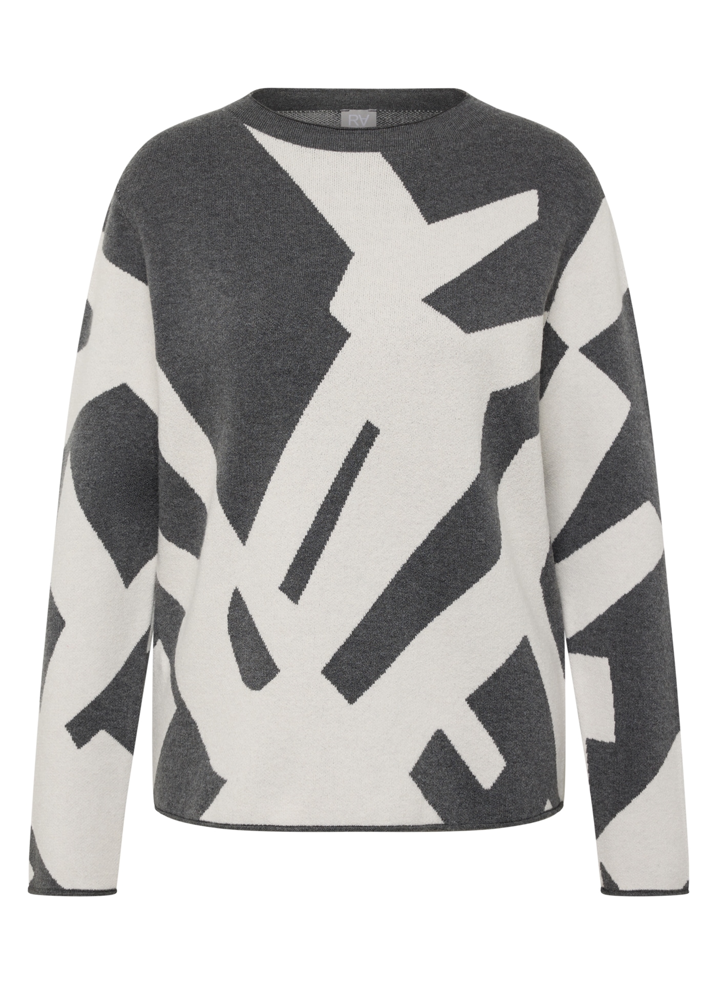 Rabe Strickpullover mit grafischem Muster