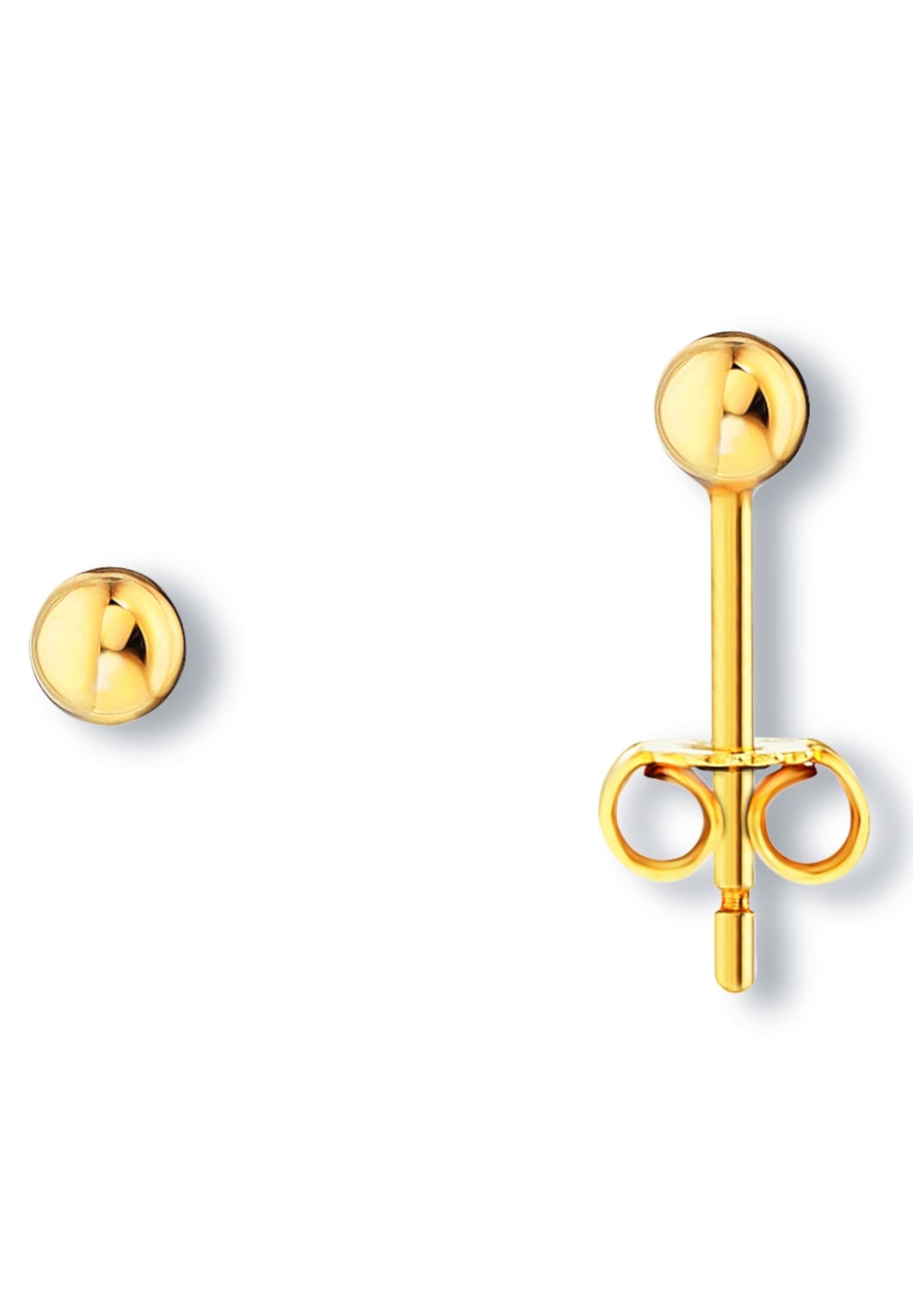 ONE ELEMENT Paar Ohrstecker »Kugel Ohrringe  Ohrstecker aus 333 Gelbgold«