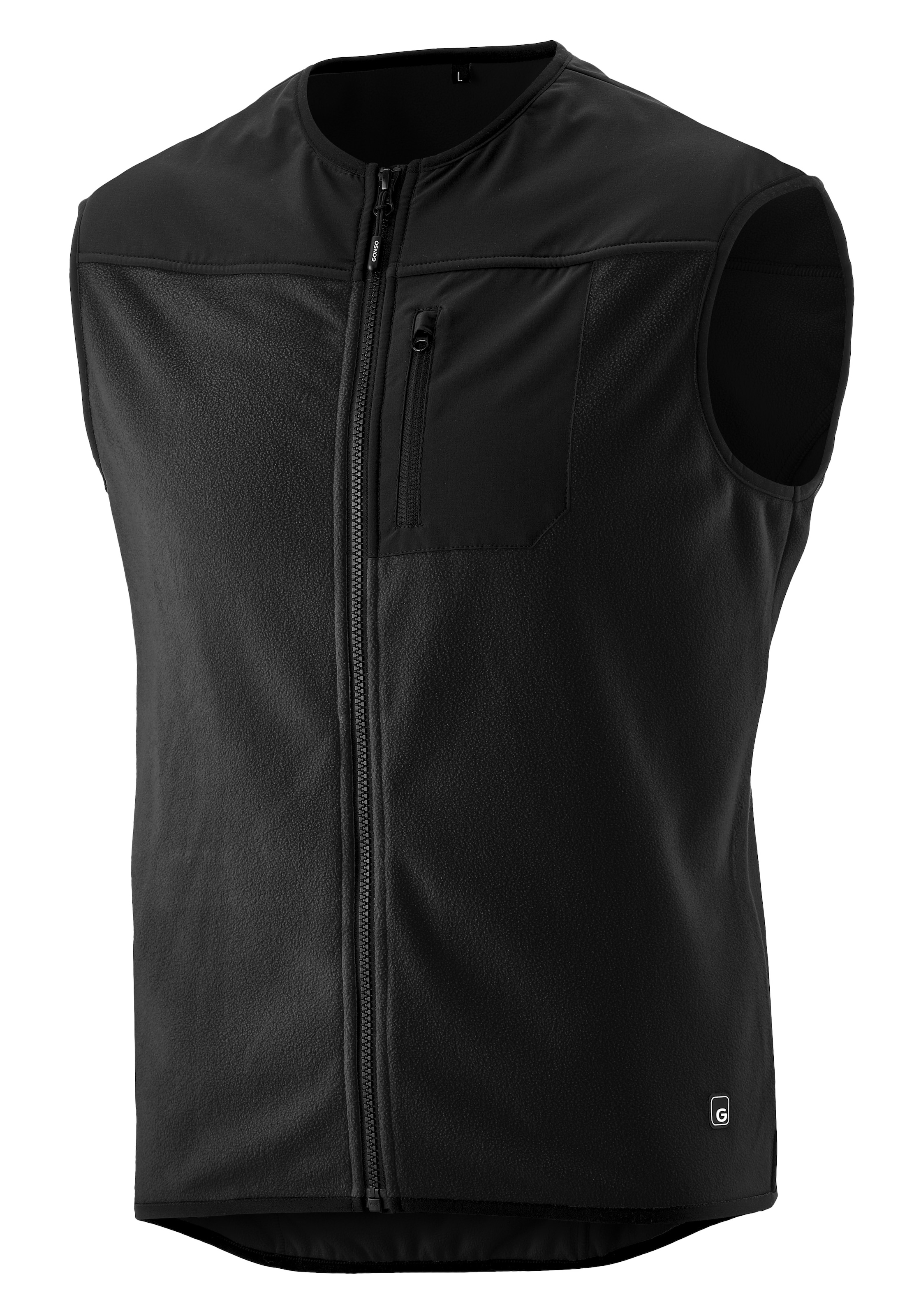 Gonso Fahrradjacke »ADVENTURE VEST FLEECE« Unisex Radweste, warme Fleece-Weste, integrierte Smartphone Tasche