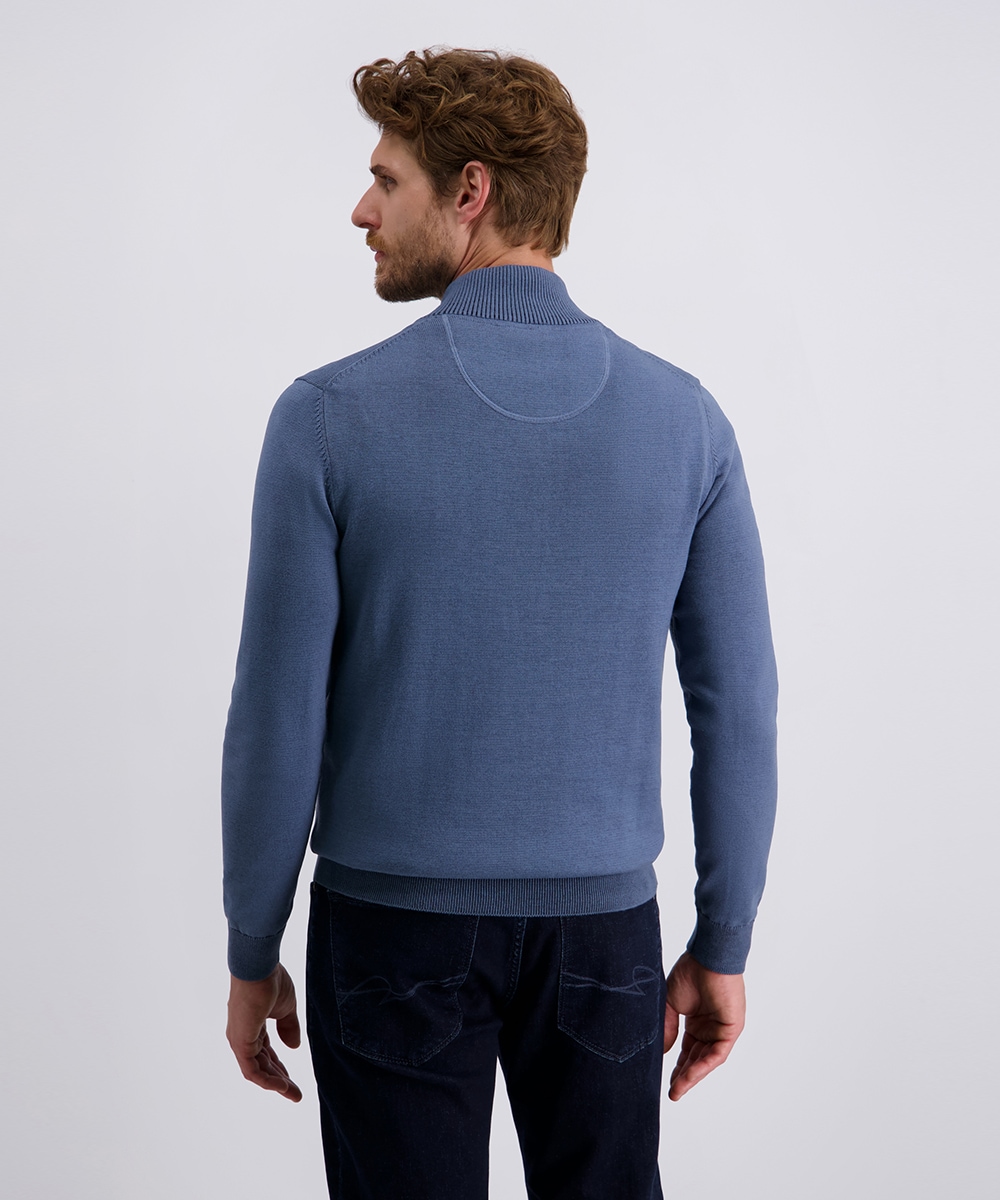 Pierre Cardin Strickpullover mit Troyer Kragen