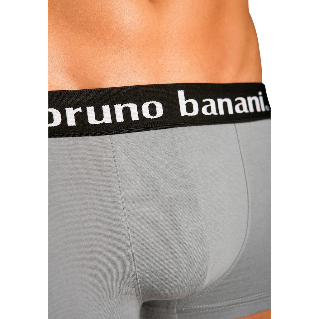 Bruno Banani Boxershorts, (Packung, 4 St.), in Hipster-Form uni oder gemustert