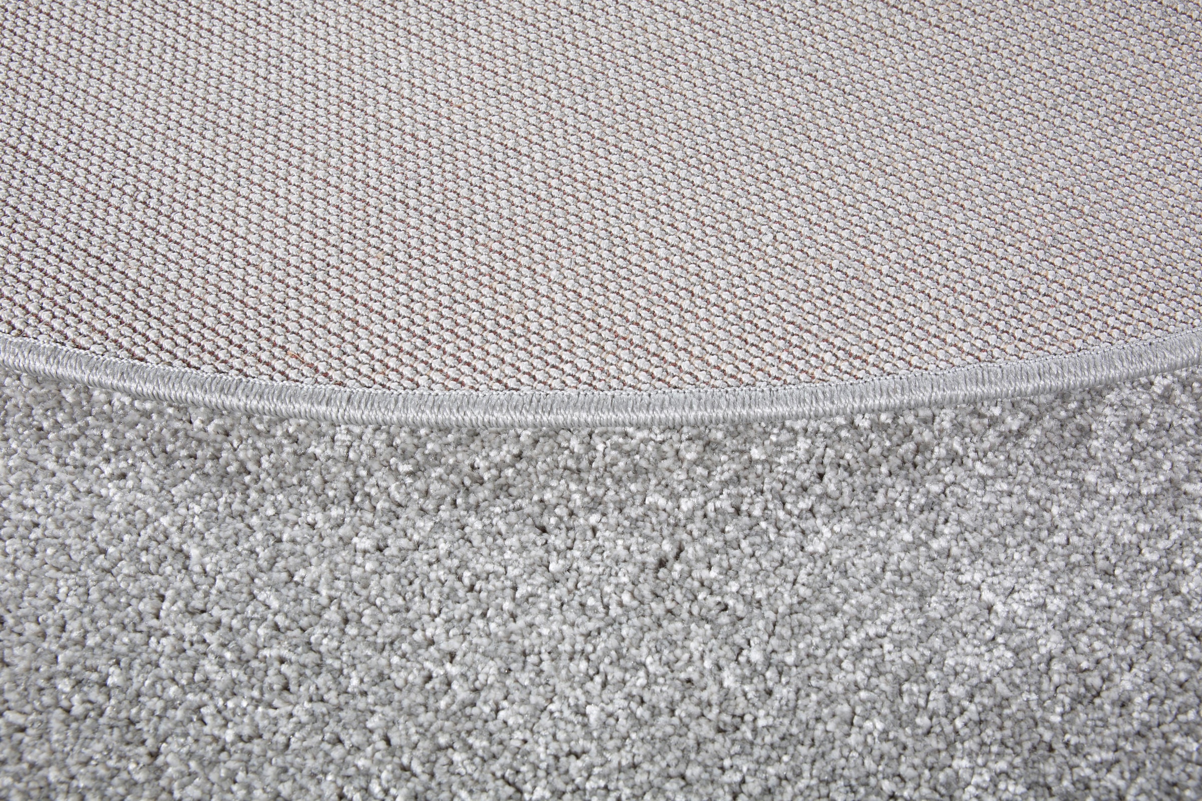 Andiamo Teppich »Jerez«, rund, 8 mm Höhe, Kurzflor, gewebt, Uni-Farben, Wohnzimmer & Schlafzimmer