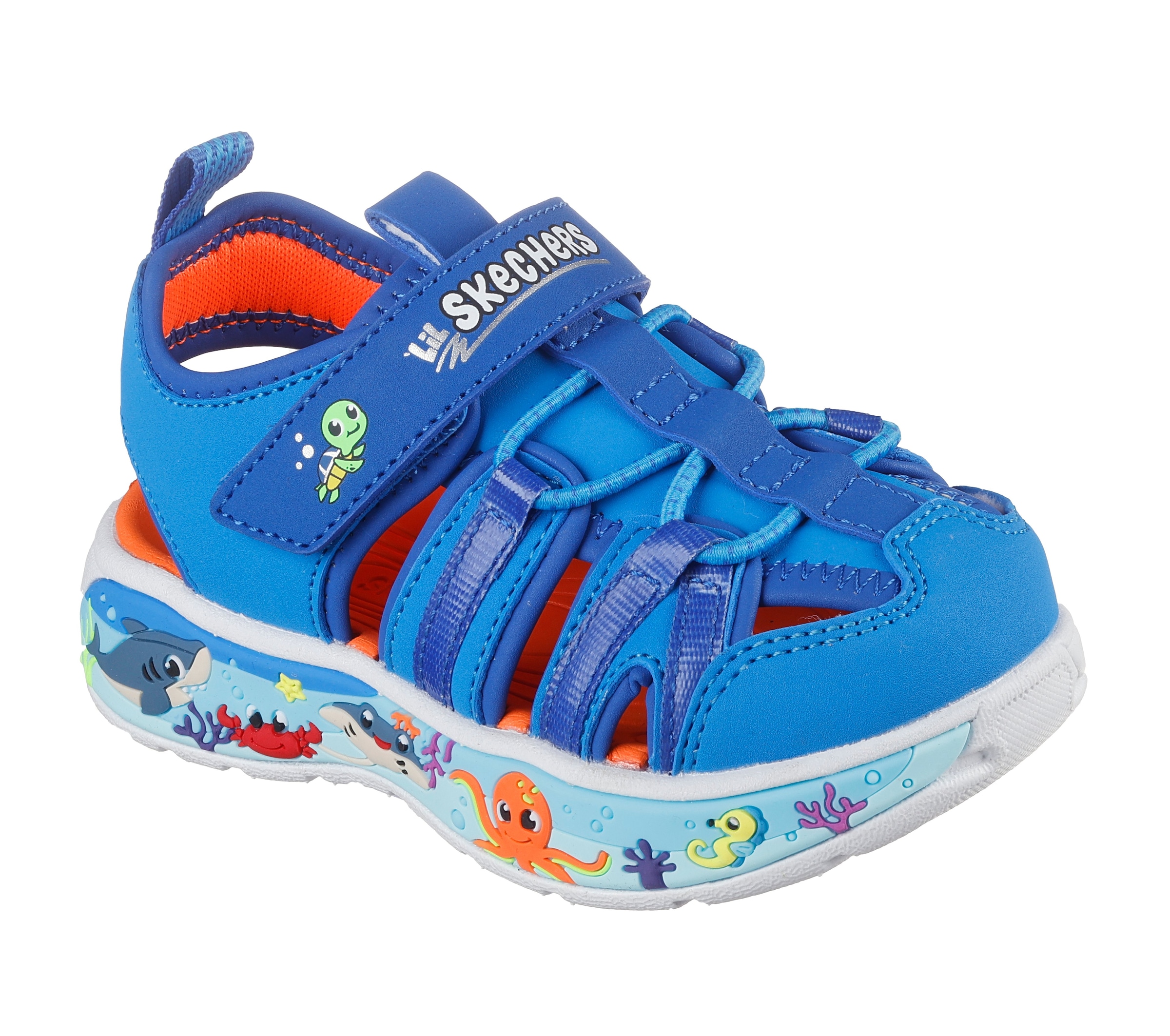Skechers Sandale »PLAY SCENE SPLASH«  Badeschuh mit bunter Sohle, Größenschablone zum Download