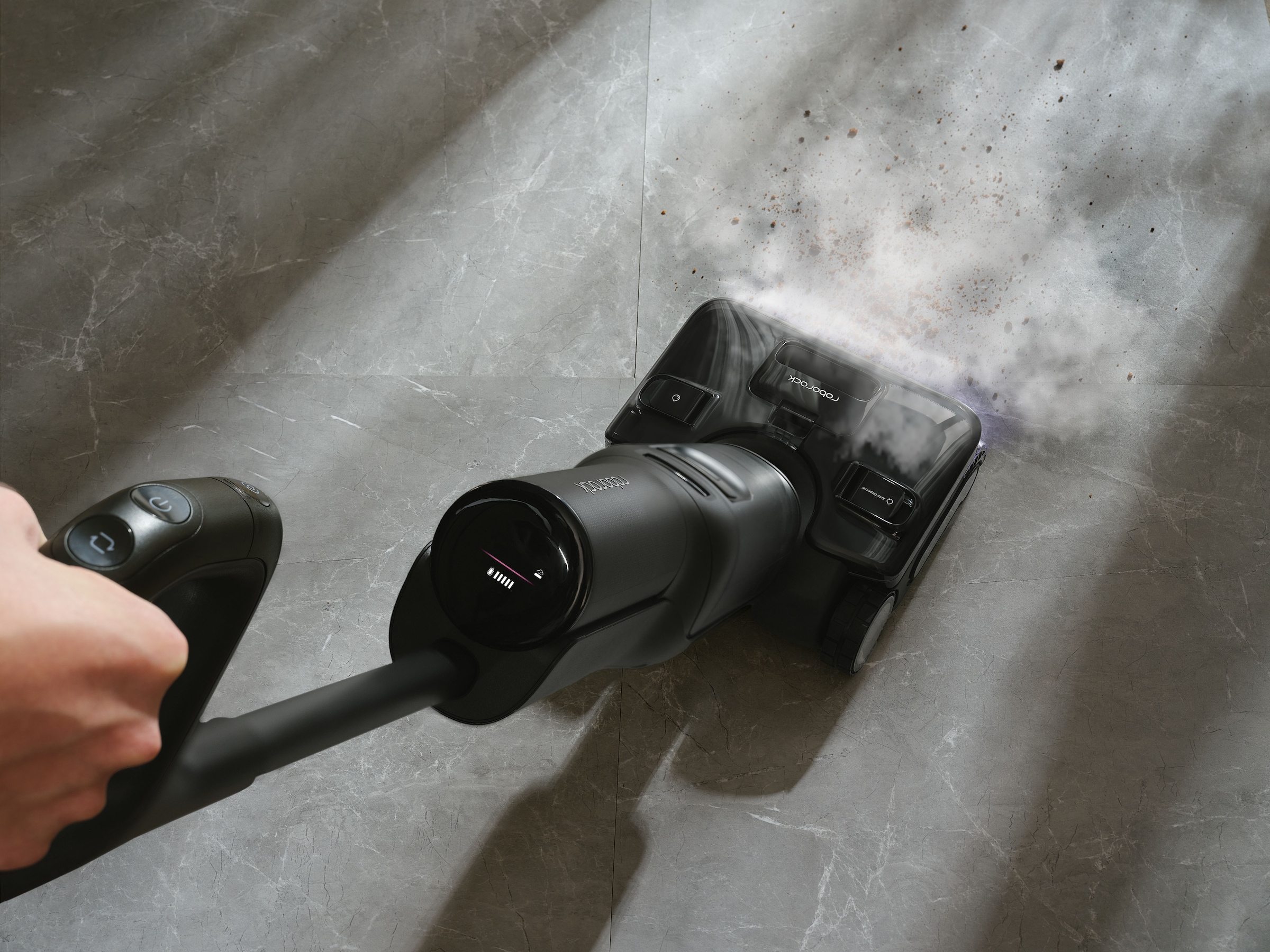 Roborock Nass-Trocken-Sauger »F25 Steam-Kit, 25.000 Pa Saugkraft, Dampfreiniger« vier Reinigungsmodi, Lay-Flat-Reinigung, Selbstreinigung und Trocknung