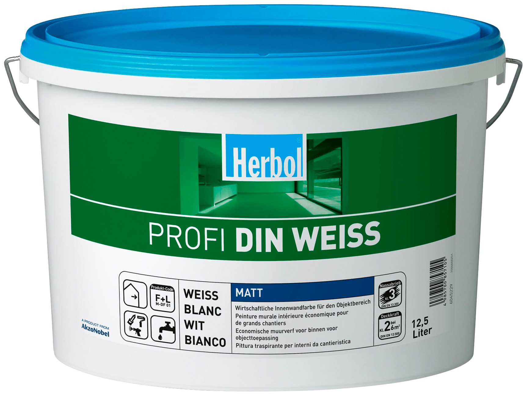Herbol Wand- und Deckenfarbe »Profi DIN altweiß«, 12,5 Liter, weiß online  kaufen | mit 3 Jahren XXL Garantie