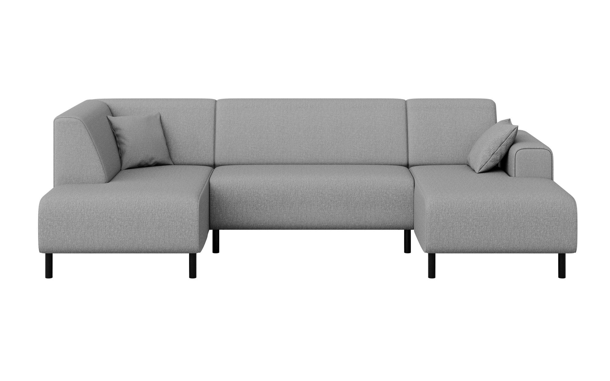 Home affaire Wohnlandschaft »ARROS U-Form mit Wellenunterfederung, Maße B/T/H: 300/163/81 cm«, incl. Zierkissen, mit Recamiere links/rechts bestellbar, auch in Cord
