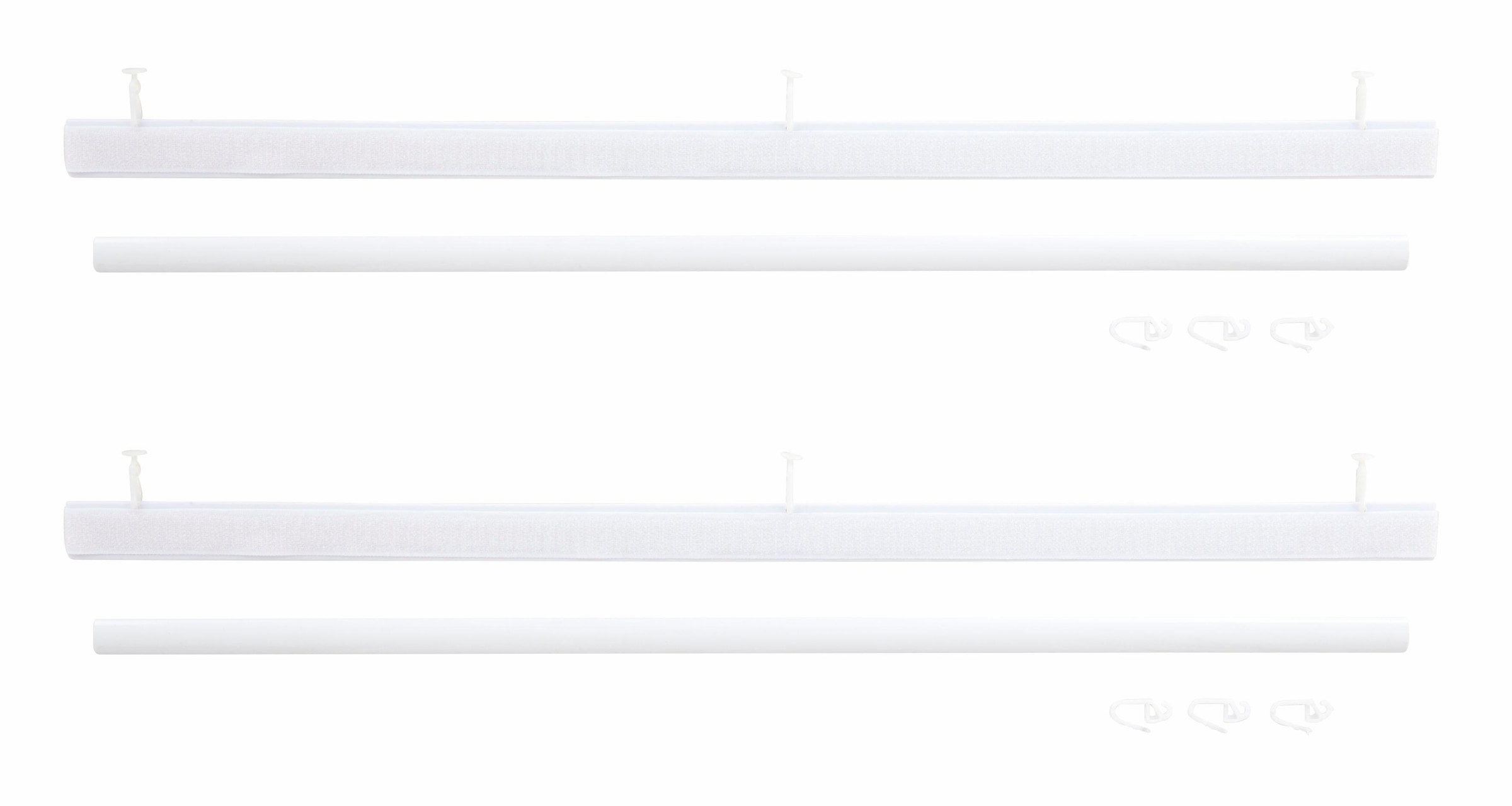 my home Schiebegardine »Dimona« Klettschiene 2 Stk. tlg. 2-er Set, Fertiggardine, mit Befestigungszubehör, Wellen