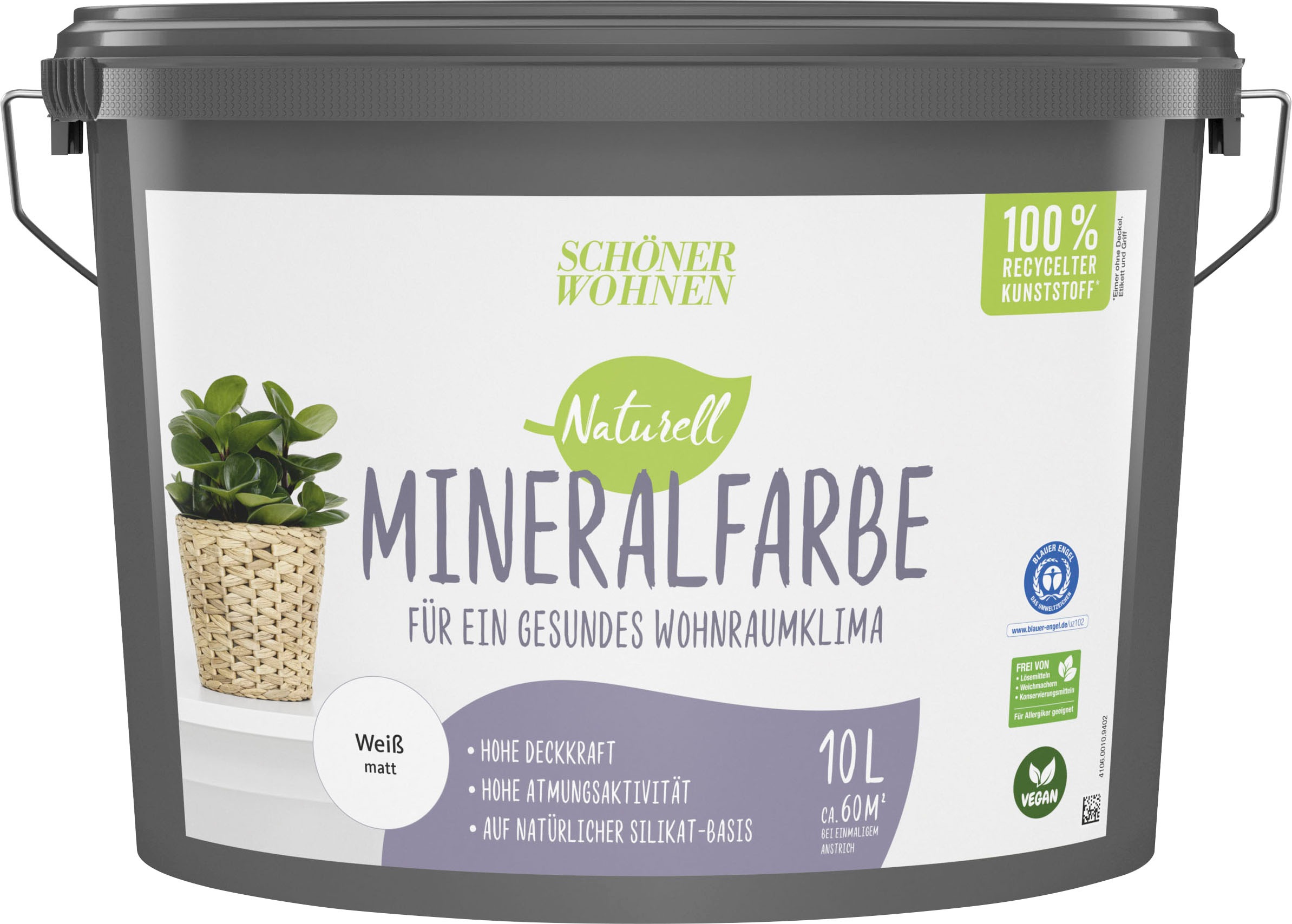 SCHÖNER WOHNEN FARBE Wand- und Deckenfarbe »Naturell Mineralfarbe aus  kontrollierten Rohstoffen«, hochdeckende, atmungsaktive  Dispersions-Silikat-Wandfarbe online kaufen | mit 3 Jahren XXL Garantie