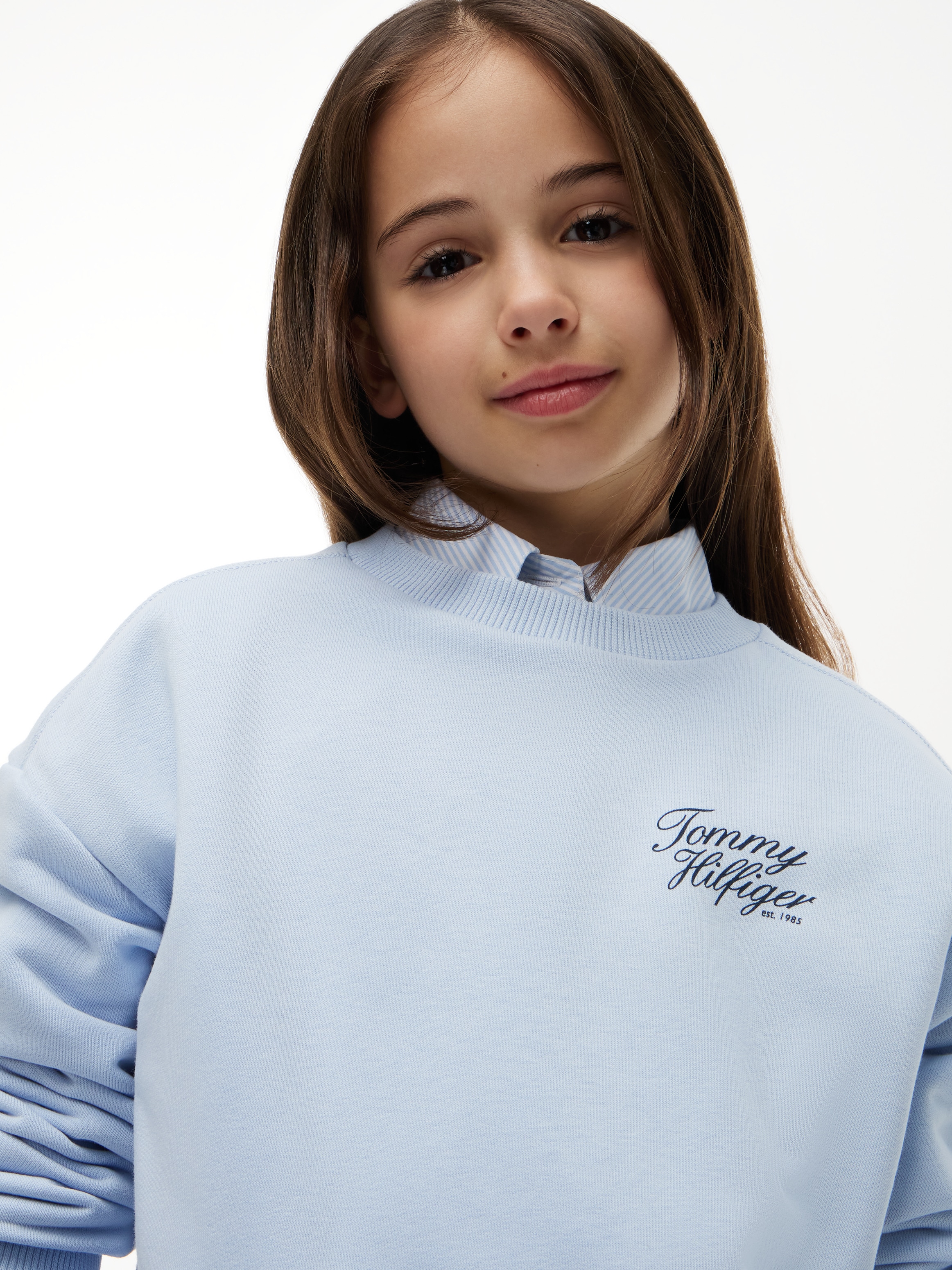 Tommy Hilfiger Sweatshirt »TOMMY SCRIPT PRINTED SWEATSHIRT«, Rundhalsausschnitt, Regular Fit, Kinder bis 16 Jahre
