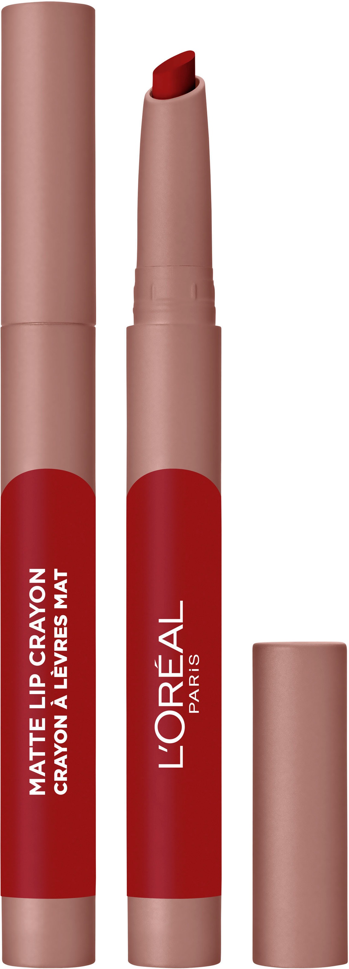 L'ORÉAL PARIS Lippenstift »Infaillible Matte Lip Crayon«, mit natürlichen Inhaltstoffen