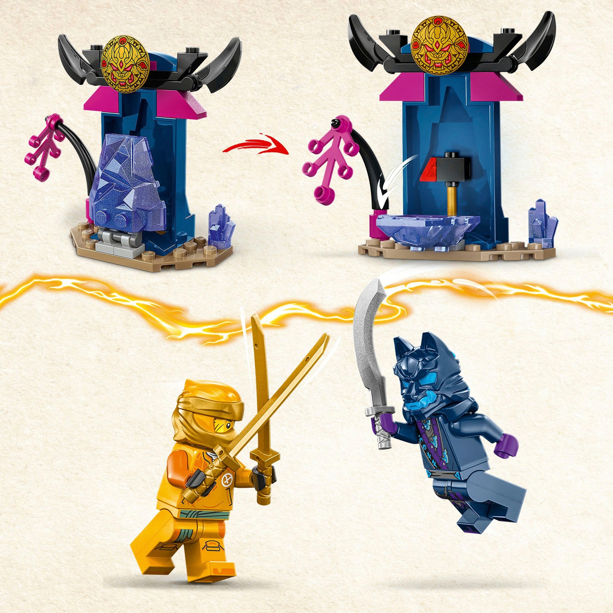 LEGO® Konstruktionsspielsteine »Arins Battle Mech (71804), LEGO Ninjago«, (104 St.), Made in Europe