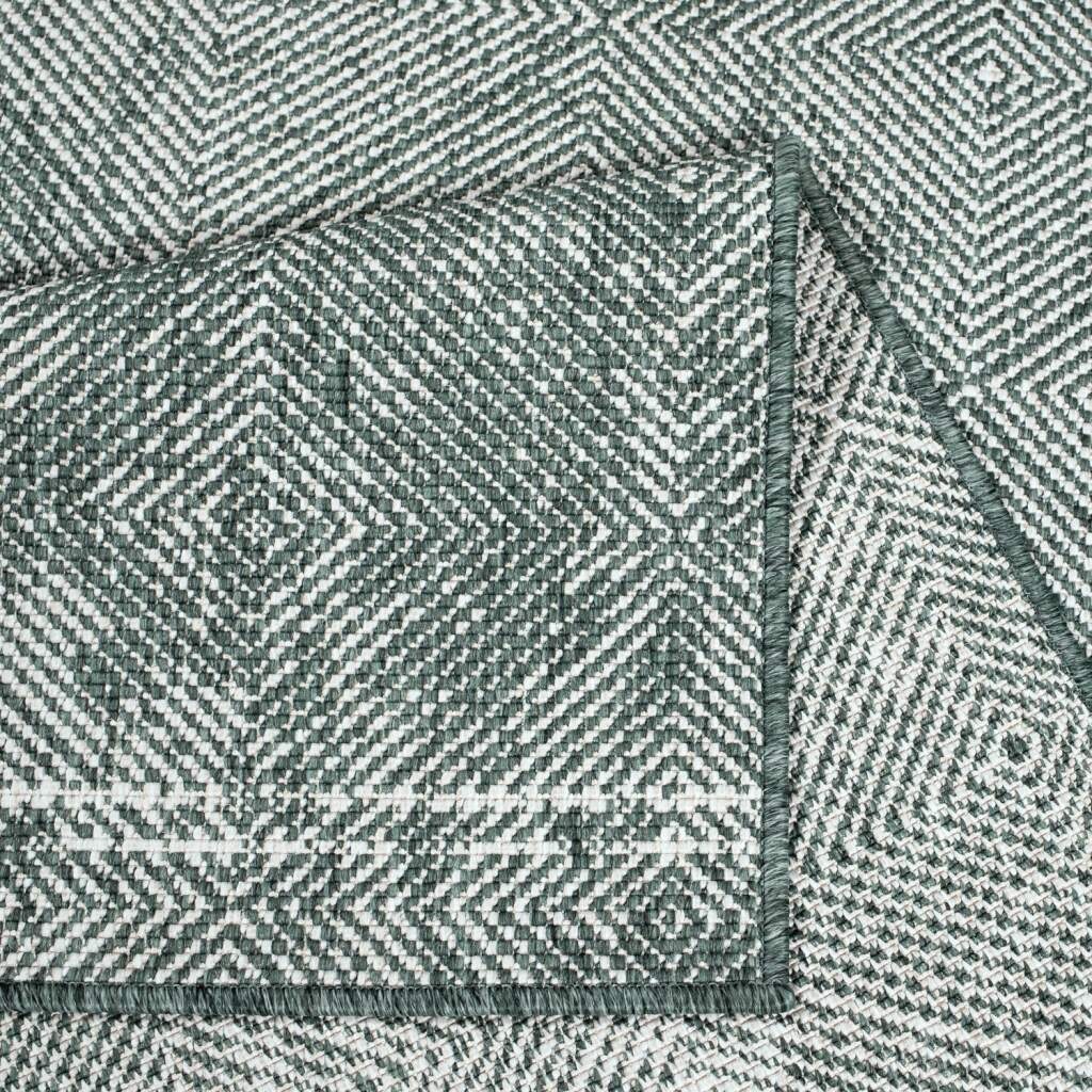 Carpet City Outdoorteppich »DUO RUG 5845«, rechteckig, 5 mm Höhe, Wendeteppich Wetterfest In- & Outdoor, Balkon, Terrasse, Wohnzimmer