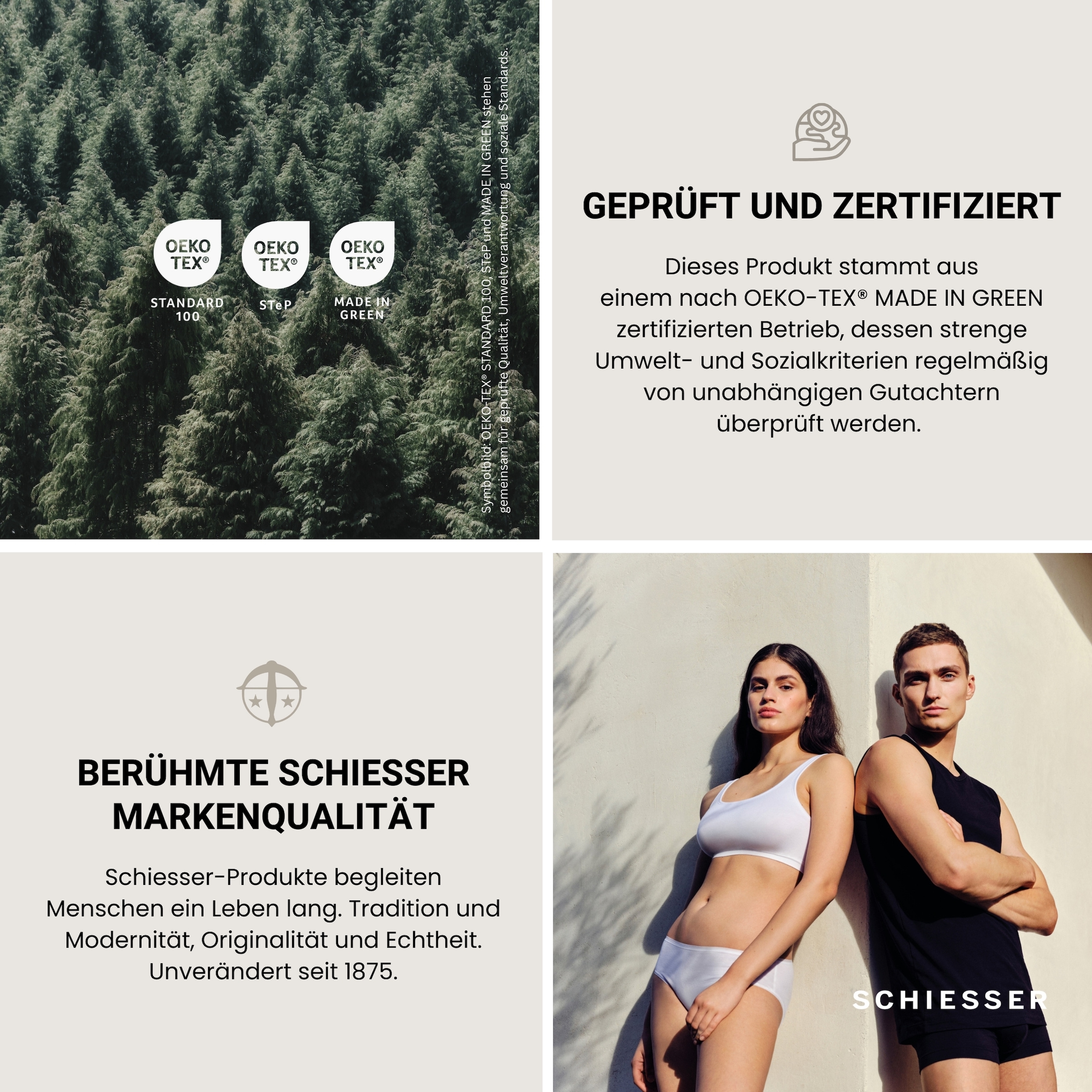 Schiesser Bettwäsche »Drops aus weicher Baumwolle mit modernem Grafikprint«, MADE IN GREEN by OEKO-TEX®-zertifiziert