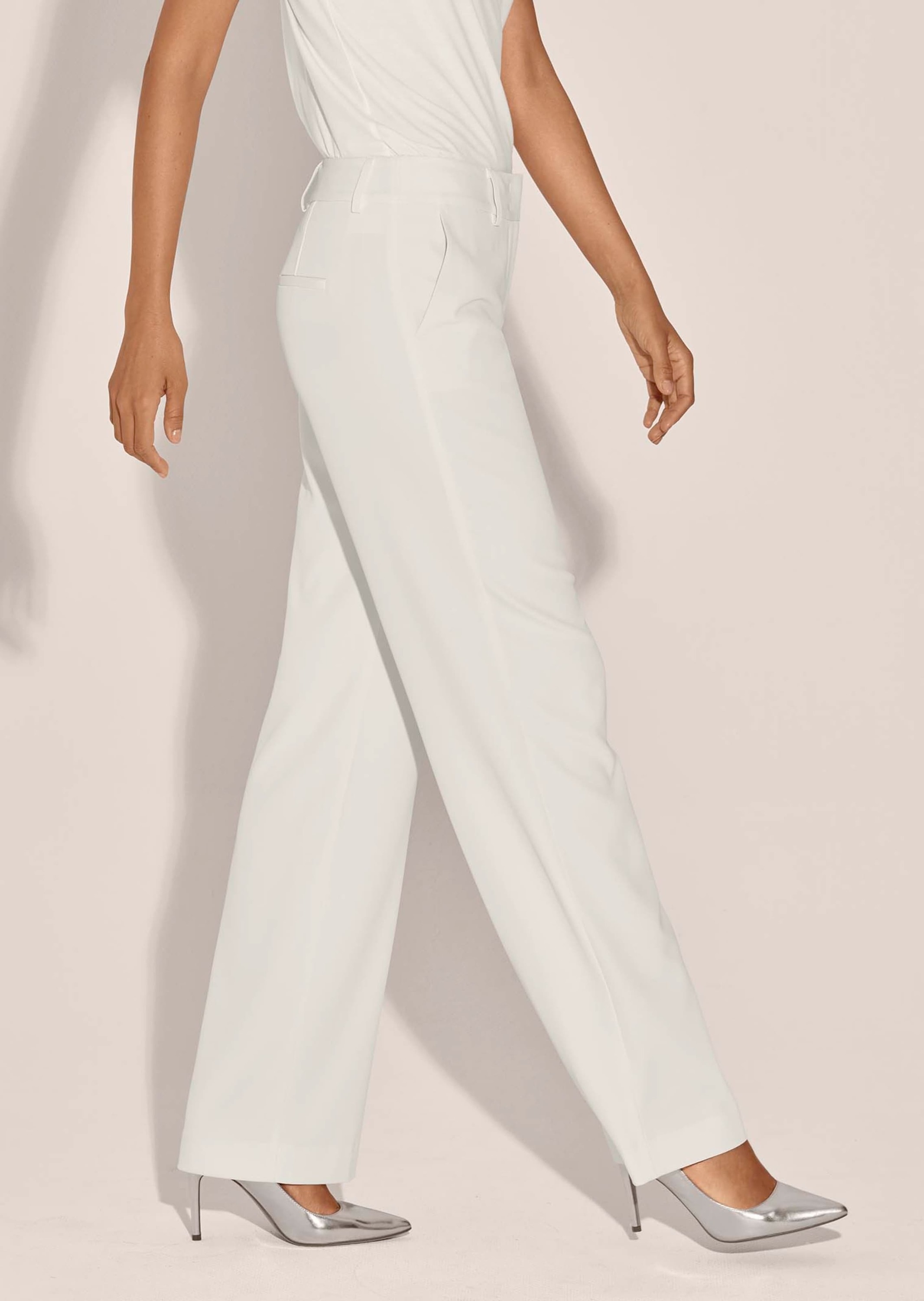 MADELEINE Stoffhose »Hose Weite Stretch-Hose mit Bügelfalten«