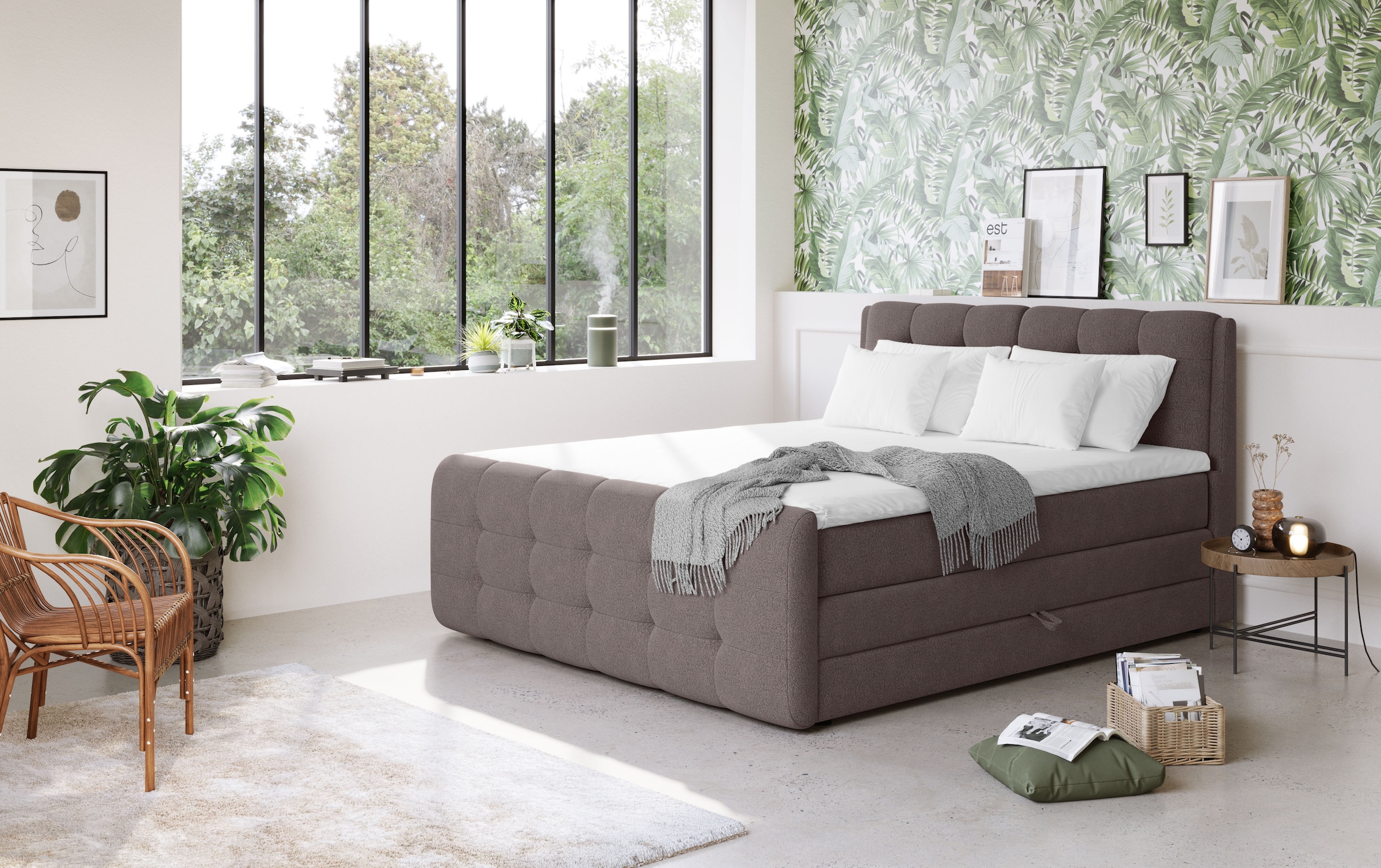 COTTA Boxspringbett »Fort mit Bettkasten, inkl. Topper« erhältlich in verschiedenen Breiten (160cm, 180cm & 200cm)