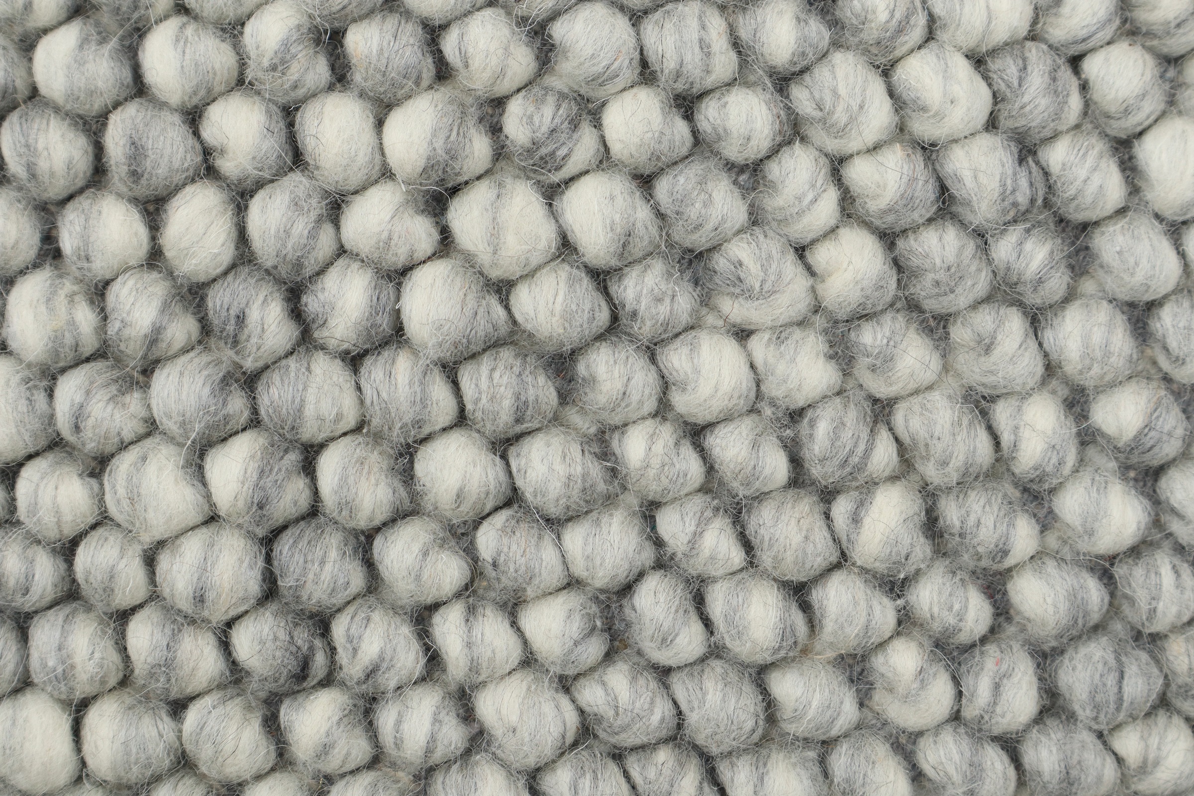 my home Wollteppich »Wolly« rund 14 mm Höhe Wolle, handgewebt, Handweb Teppiche, Wohnzimmer, Schlafzimmer