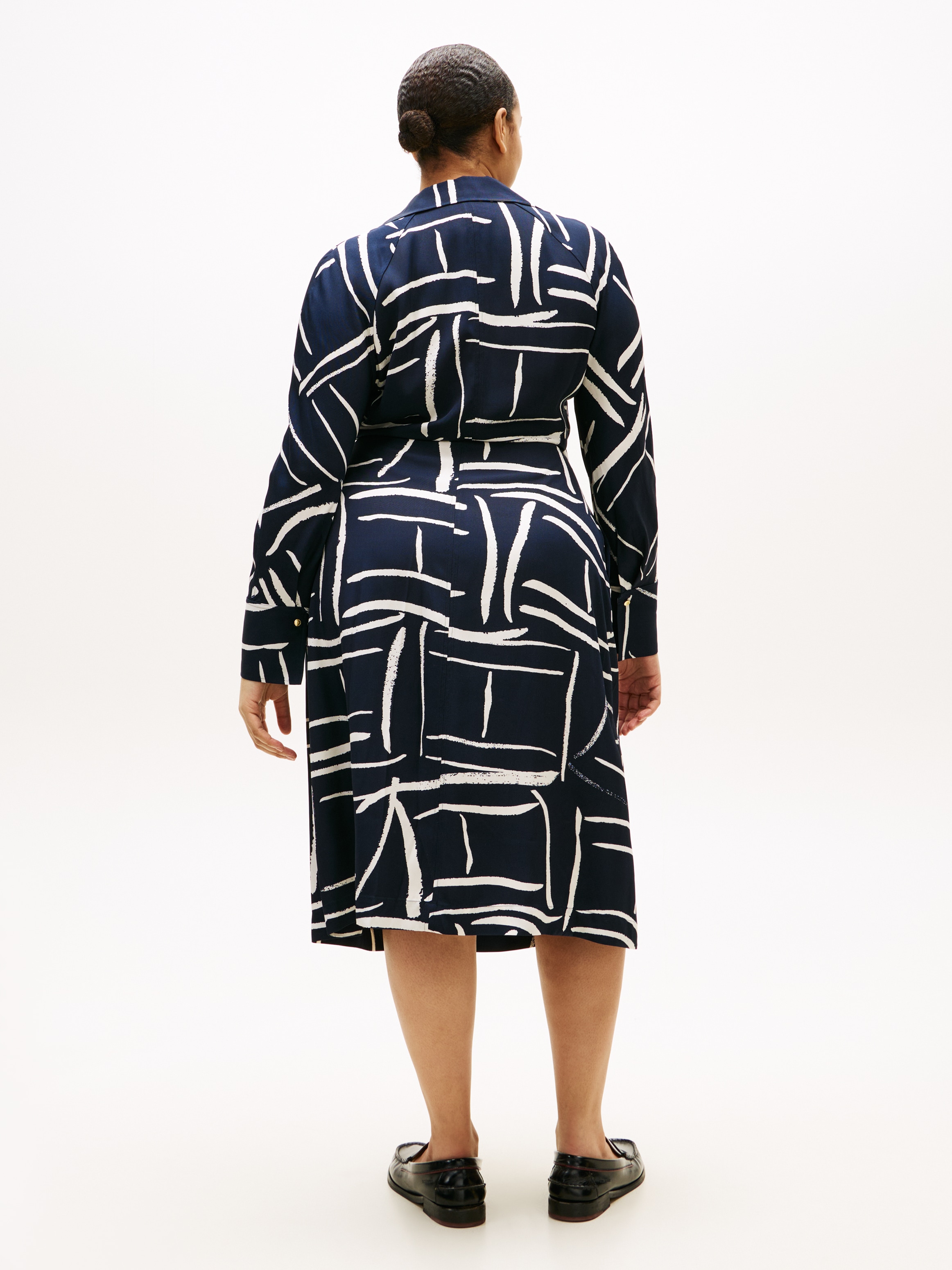 Tommy Hilfiger Curve Shirtkleid »CRV VIS TWILL MIDI SHIRT DRS LS« in großen Größen