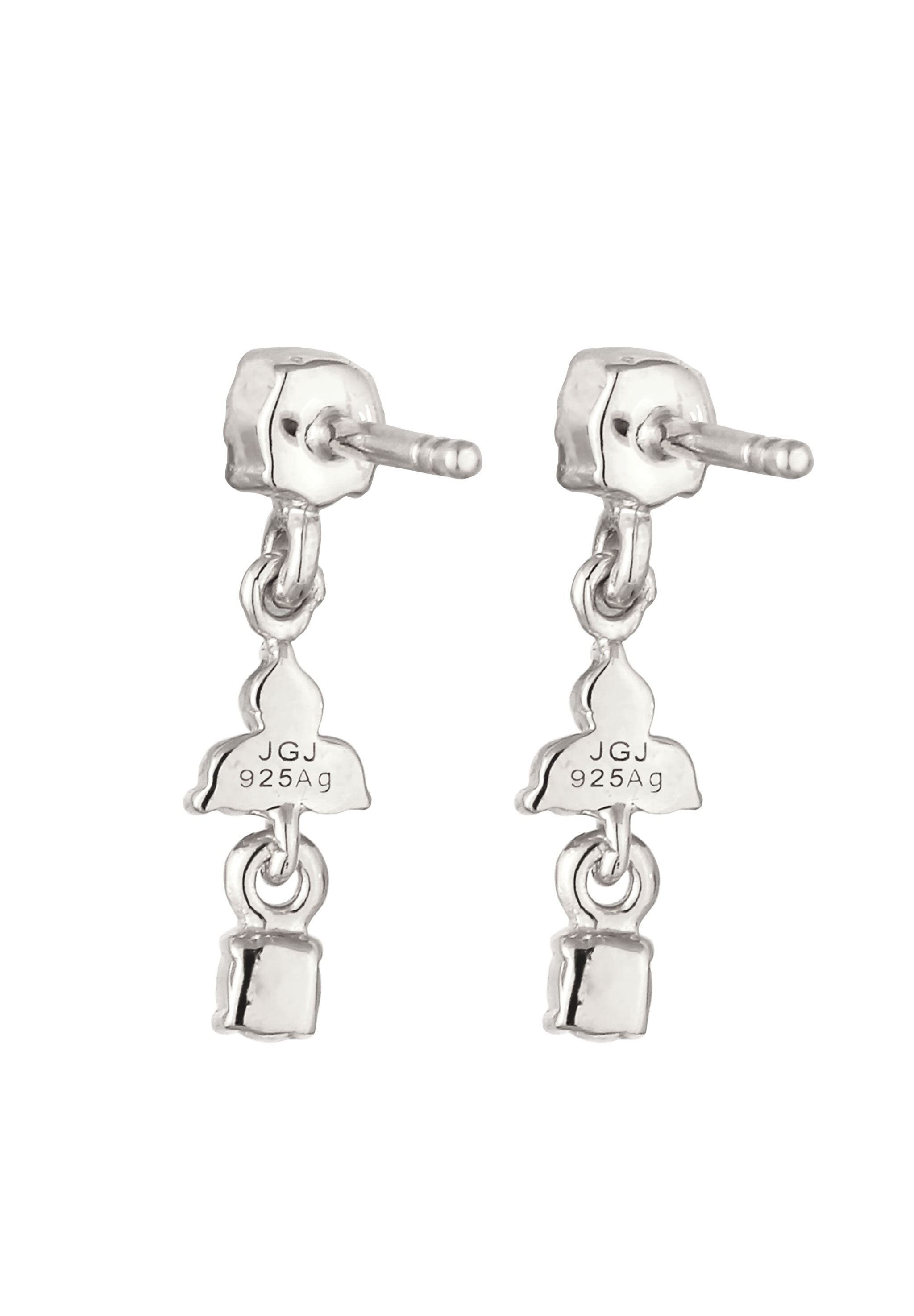 Elli Paar Ohrstecker »Ohrringe Ohrstecker mit Kristallen von Swarovski® Weiß 925 Sterling Silber«