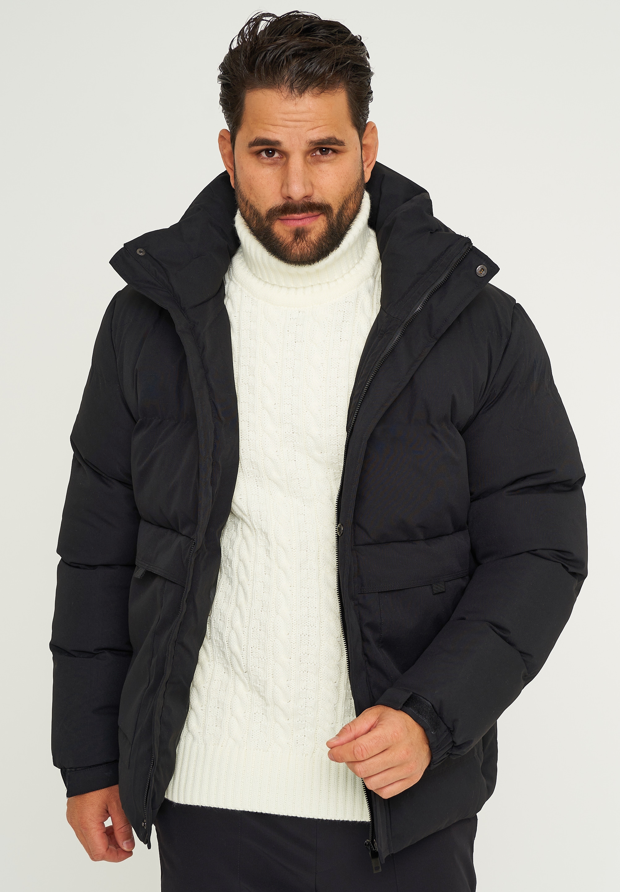 SOULSTAR Winterjacke »SOULSTAR Winterjacke S2TIMA« mit Kapuze Herren Pufferjacke mit Kapuze warme Steppjacke Mens Jacket