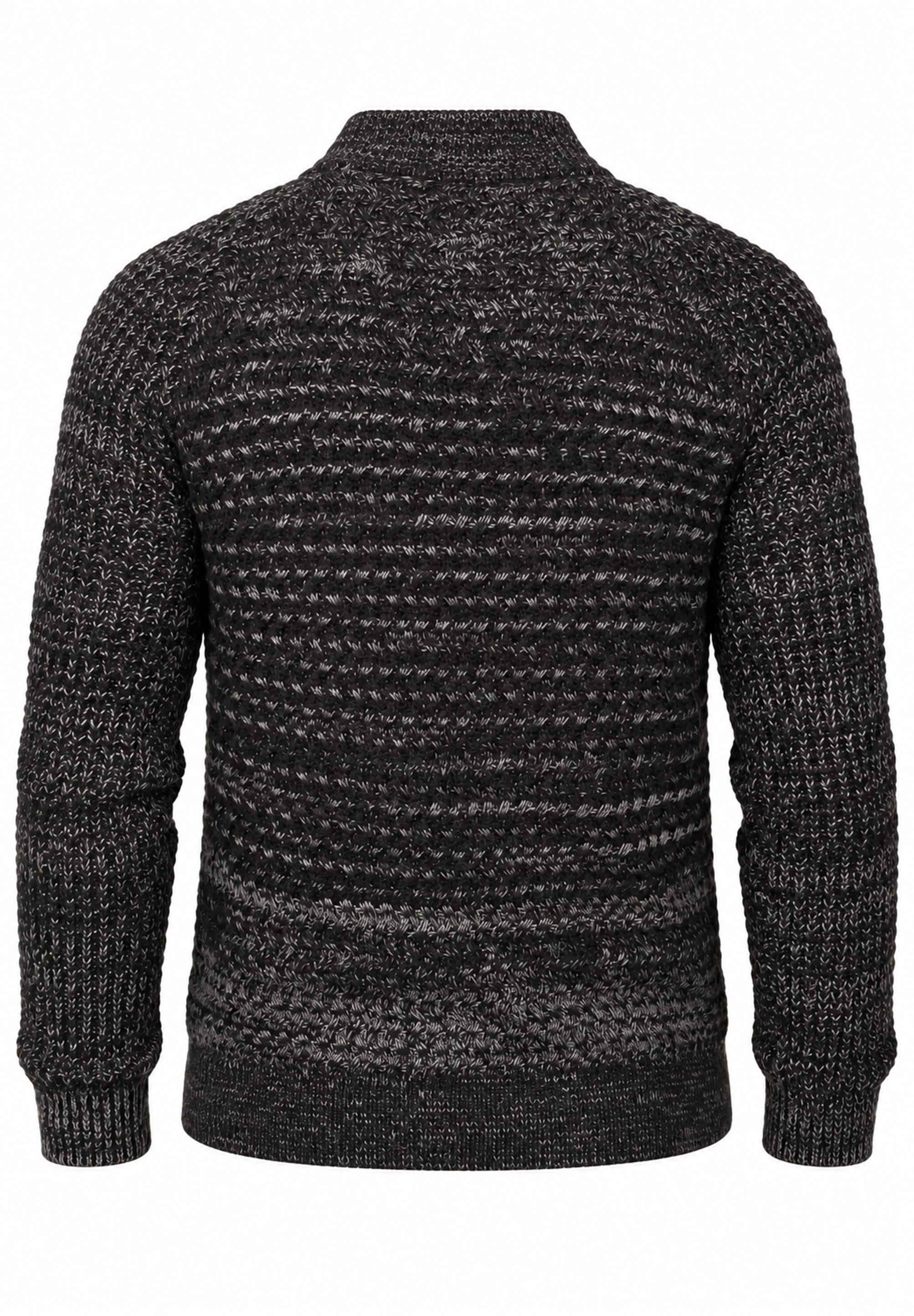 SOULSTAR Stillpullover »als Troyer Grobstrick Pulli für Herren« Männer Winterpullover mit Stehkragen - Regular-Fit