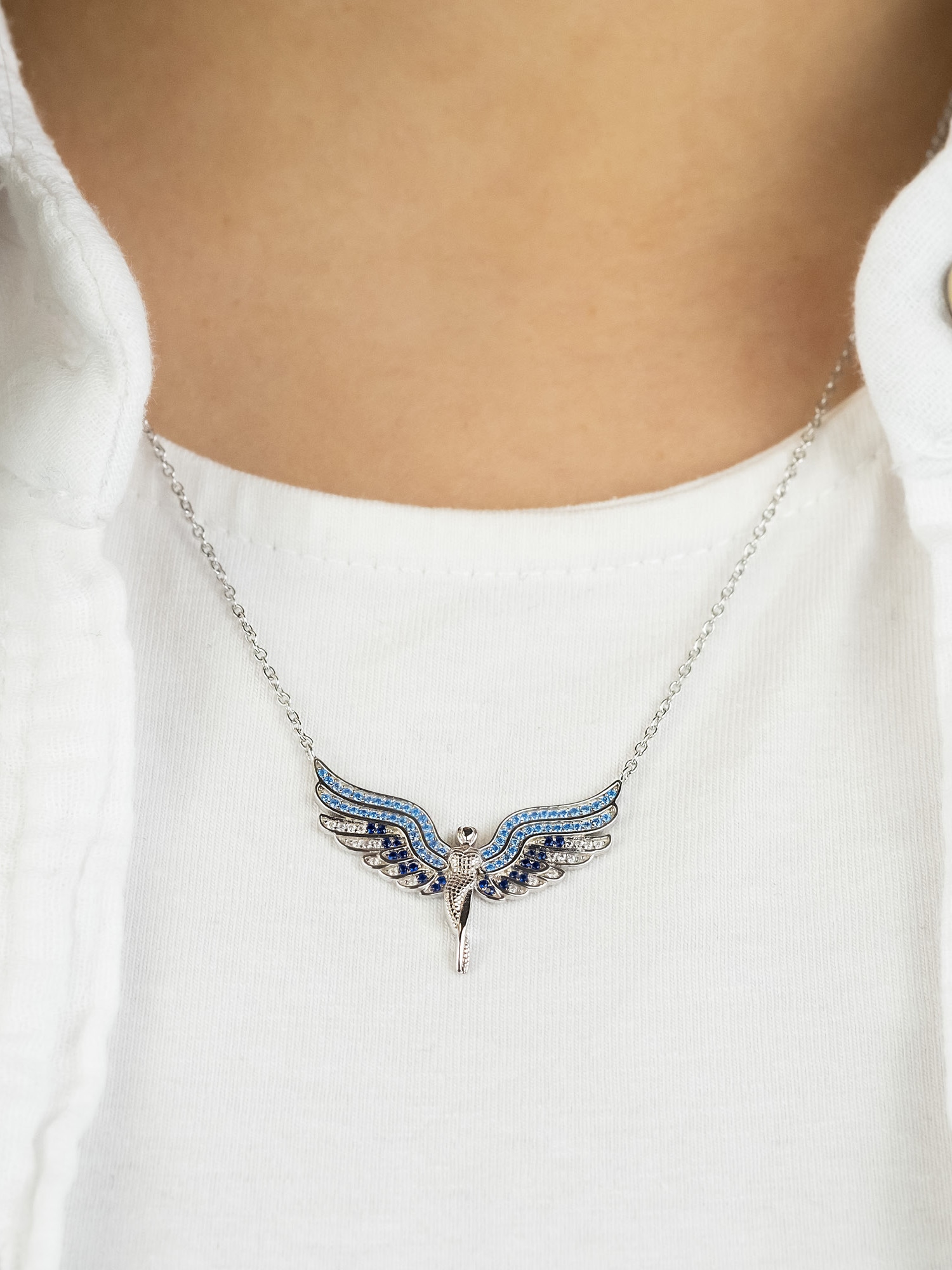 Engelsrufer Kette mit Anhänger »Flyangel Engel« Made in Germany - mit Zirkonia (synth.)